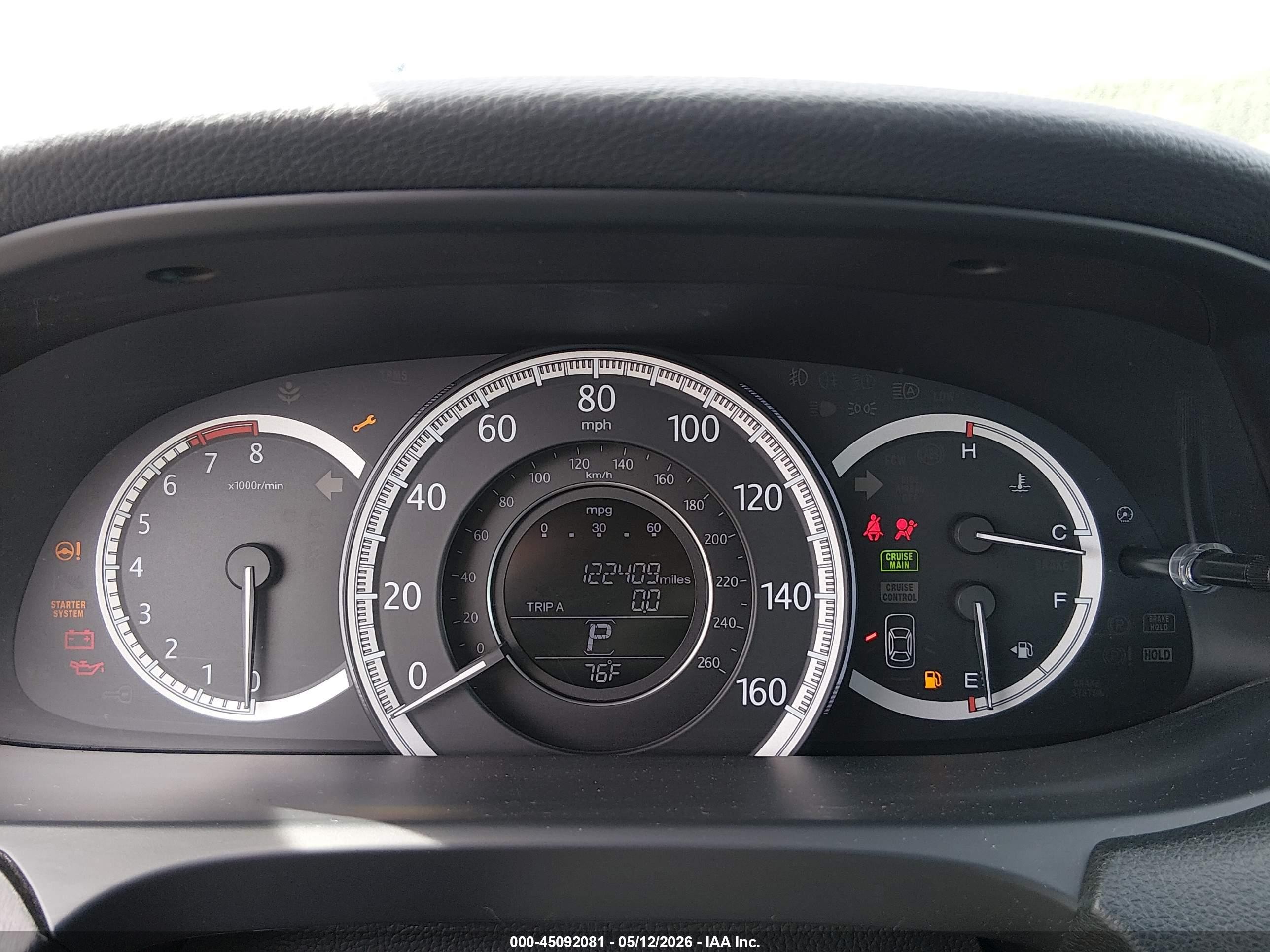 2013 Honda Accord Ex Gray vin: 1HGCR2F79DA141508