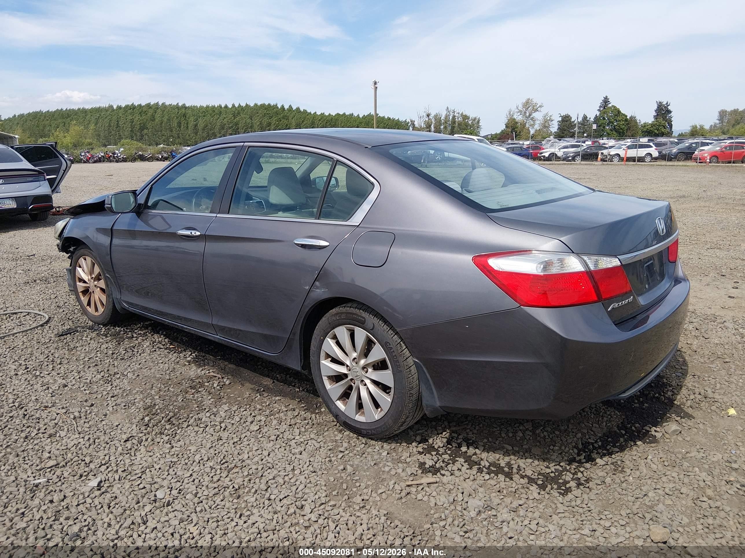 2013 Honda Accord Ex Gray vin: 1HGCR2F79DA141508