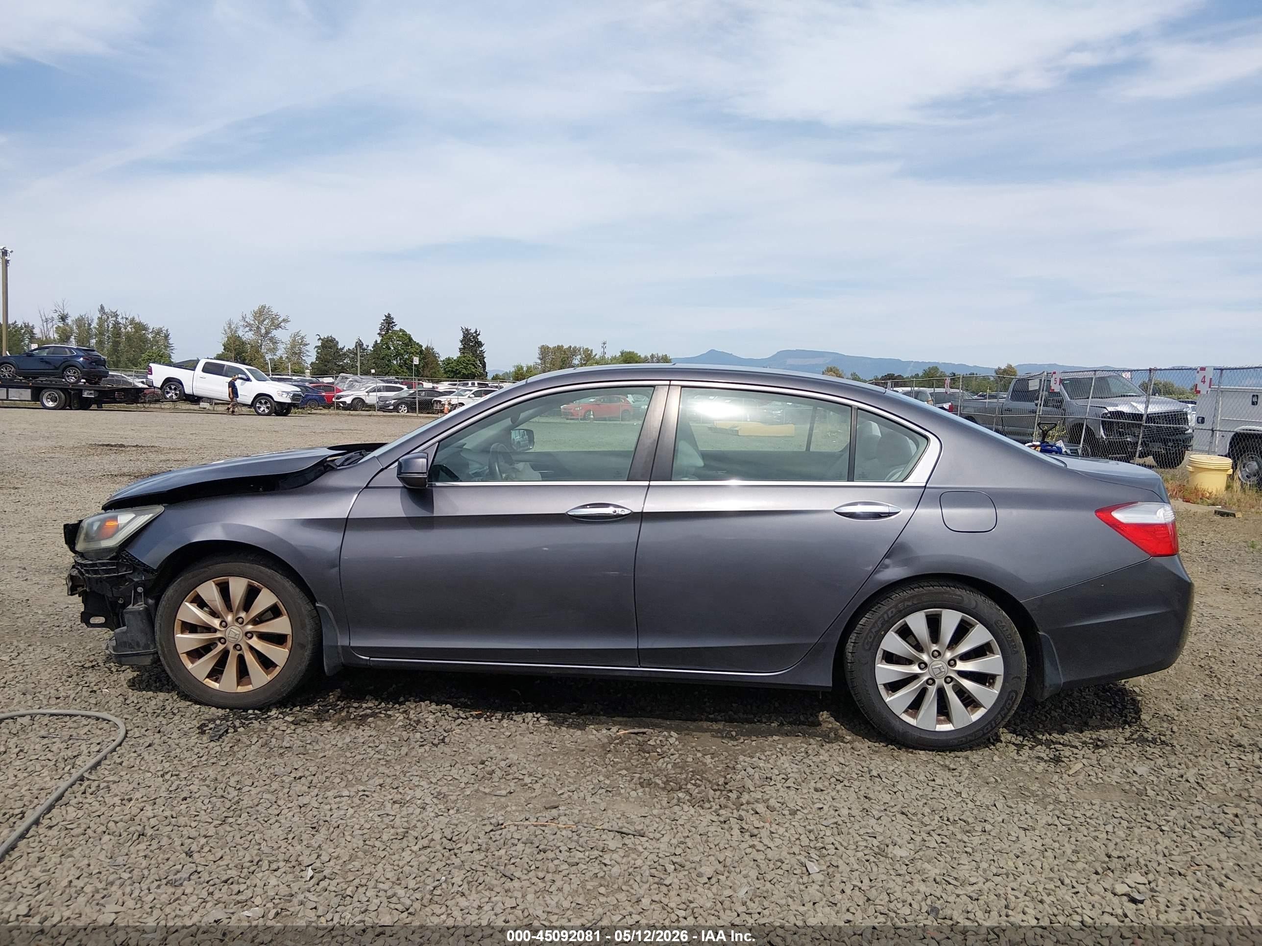 2013 Honda Accord Ex Gray vin: 1HGCR2F79DA141508