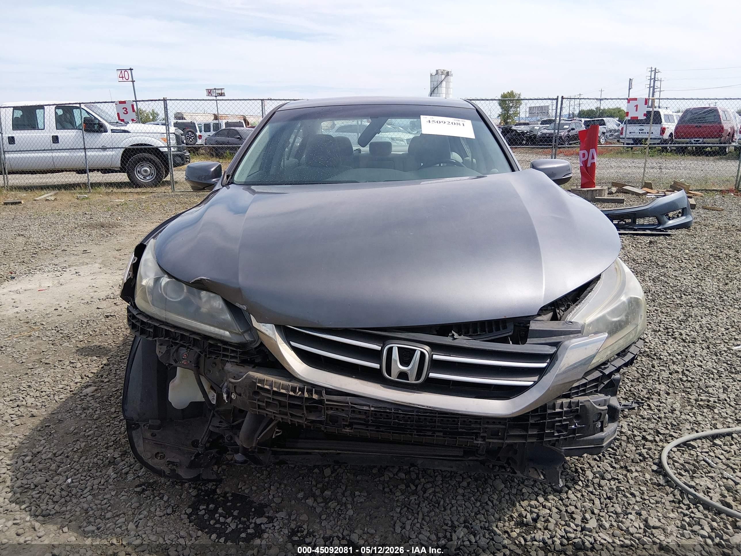 2013 Honda Accord Ex Gray vin: 1HGCR2F79DA141508
