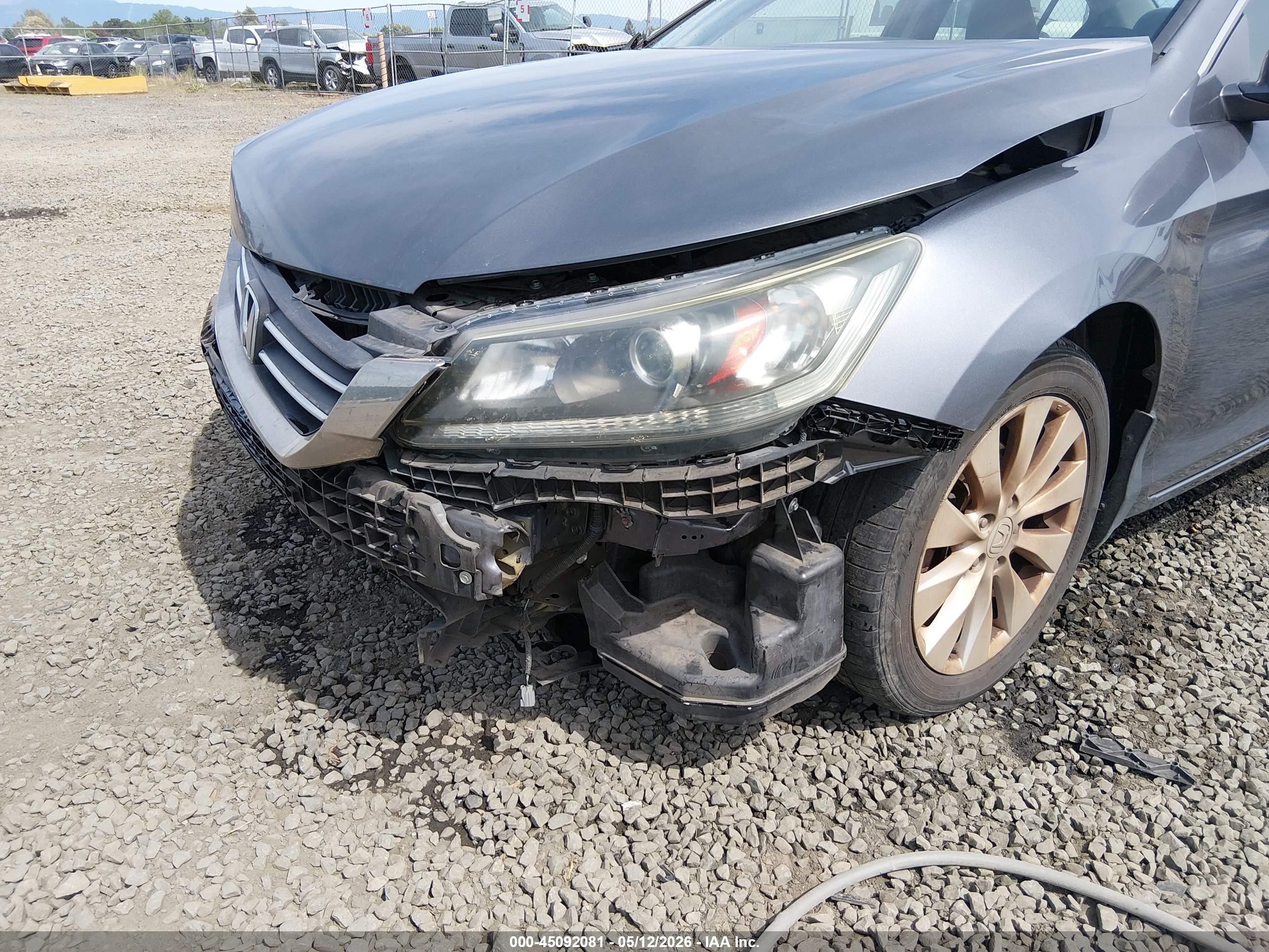 2013 Honda Accord Ex Gray vin: 1HGCR2F79DA141508