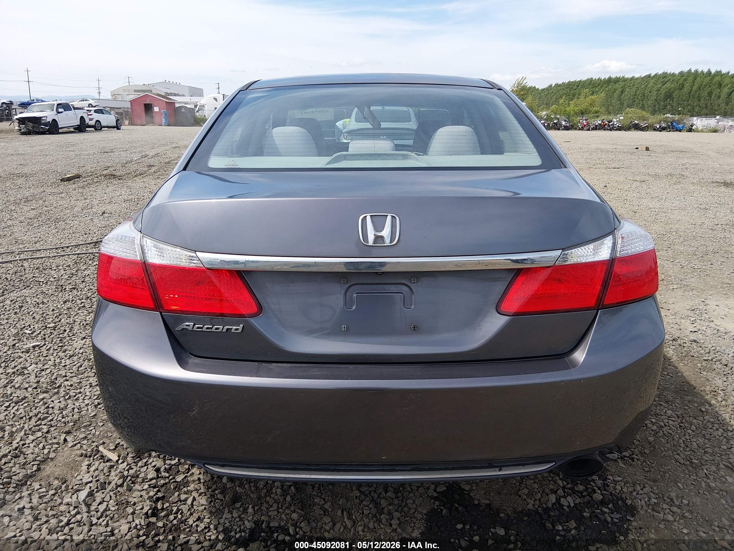 2013 Honda Accord Ex Gray vin: 1HGCR2F79DA141508