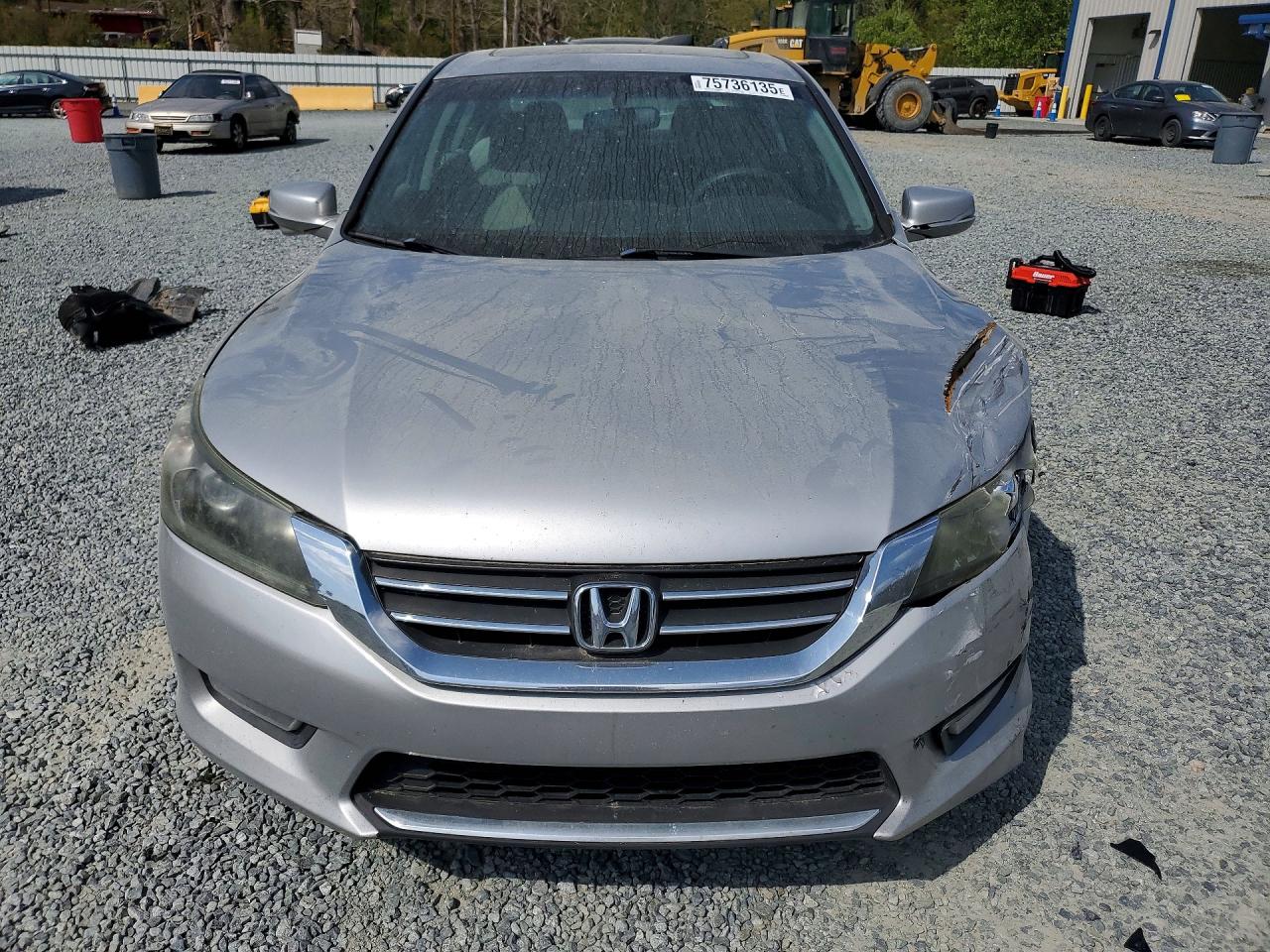 2013 Honda Accord Ex Silver vin: 1HGCR2F79DA195147