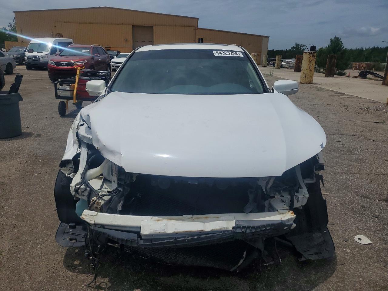 2013 Honda Accord Ex White vin: 1HGCR2F79DA203831