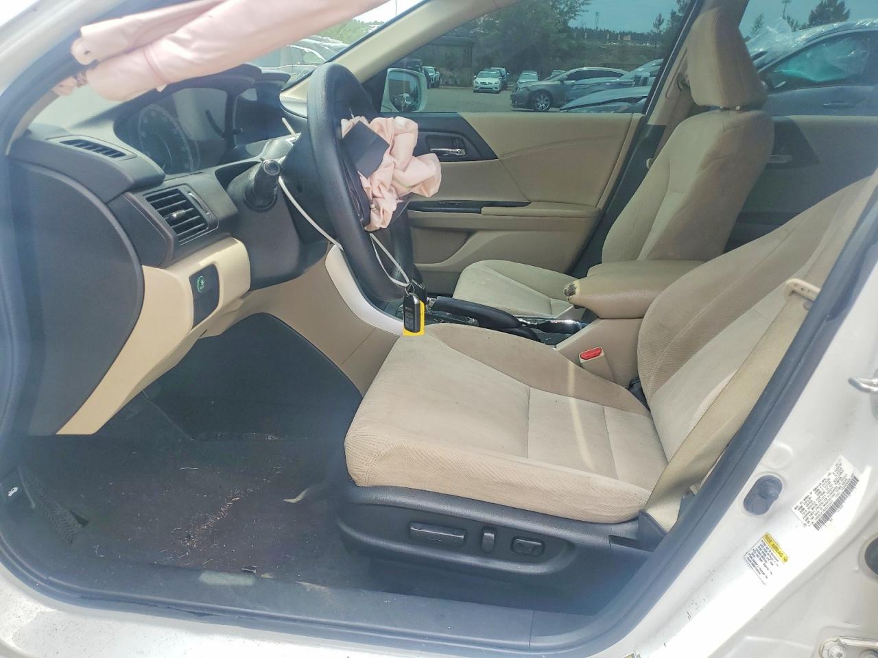 2013 Honda Accord Ex White vin: 1HGCR2F79DA203831