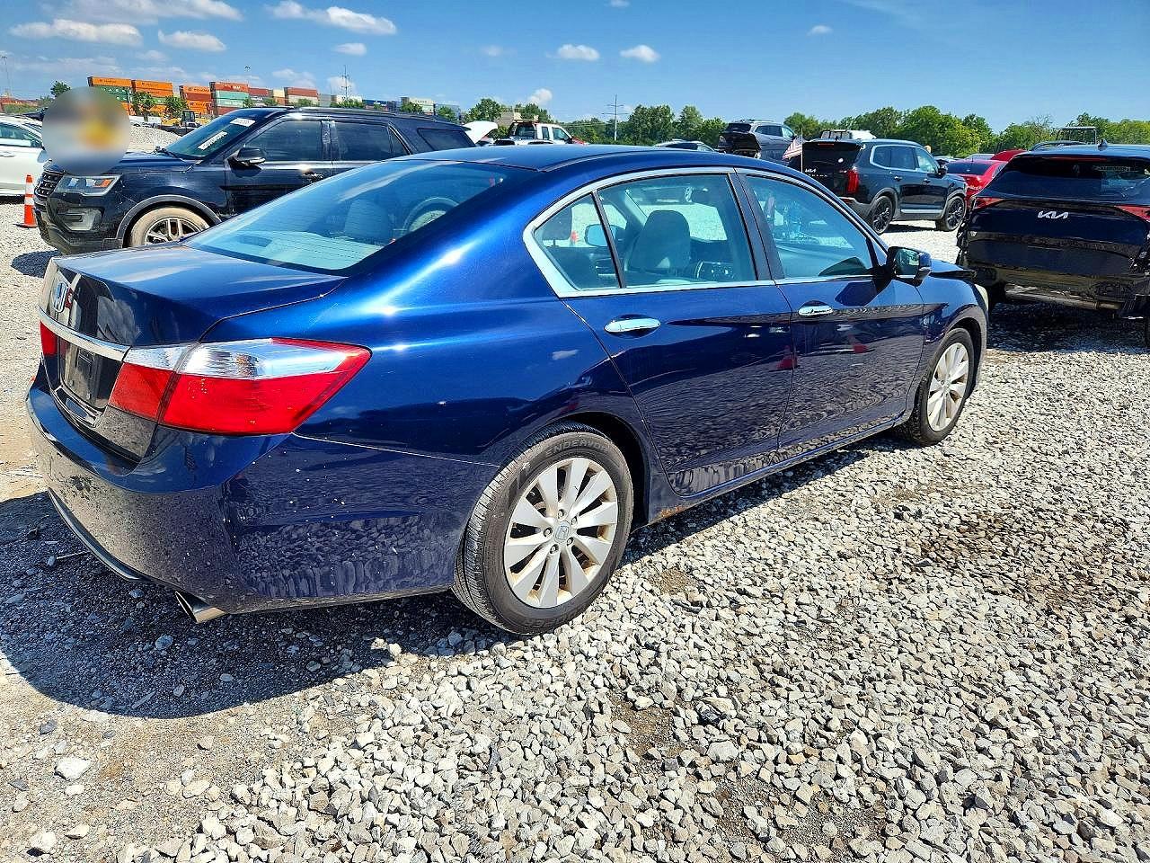 2013 Honda Accord Ex Blue vin: 1HGCR2F79DA236800
