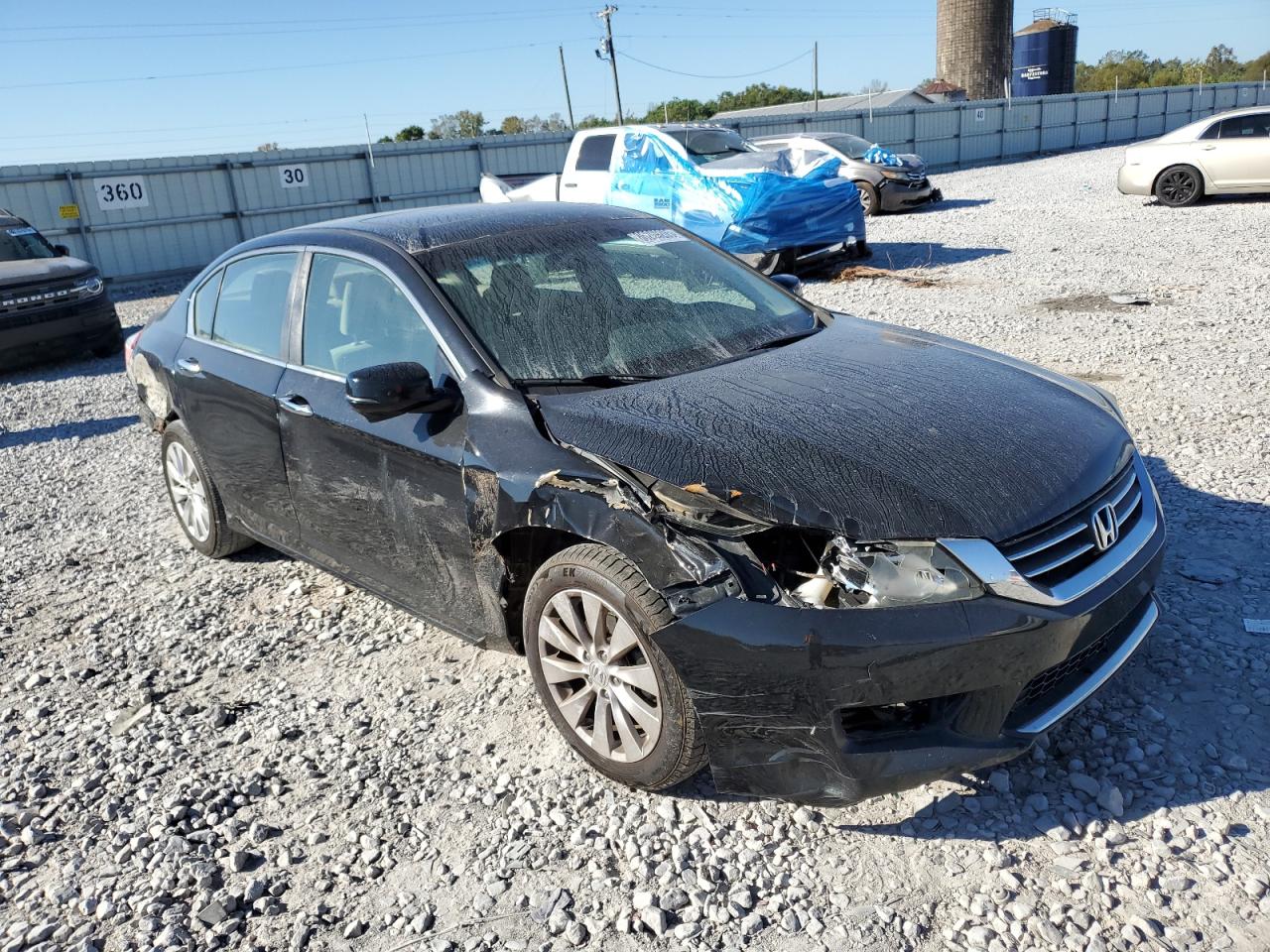 2013 Honda Accord Ex Черный vin: 1HGCR2F79DA263947