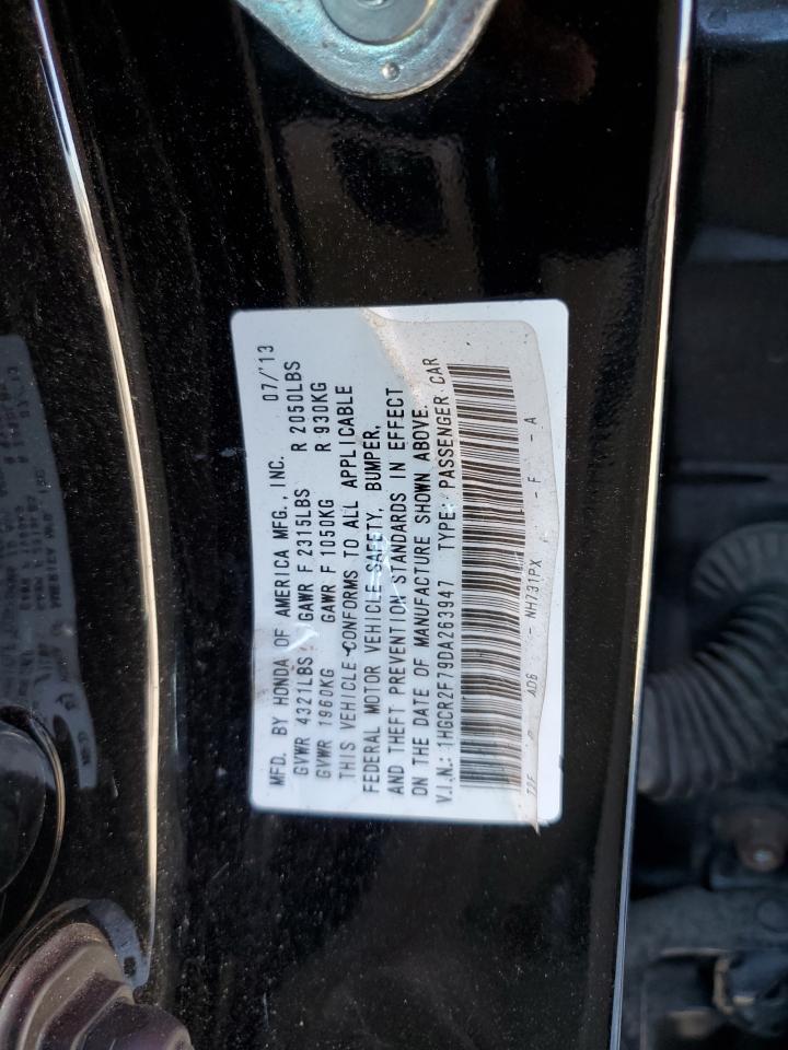 2013 Honda Accord Ex Черный vin: 1HGCR2F79DA263947