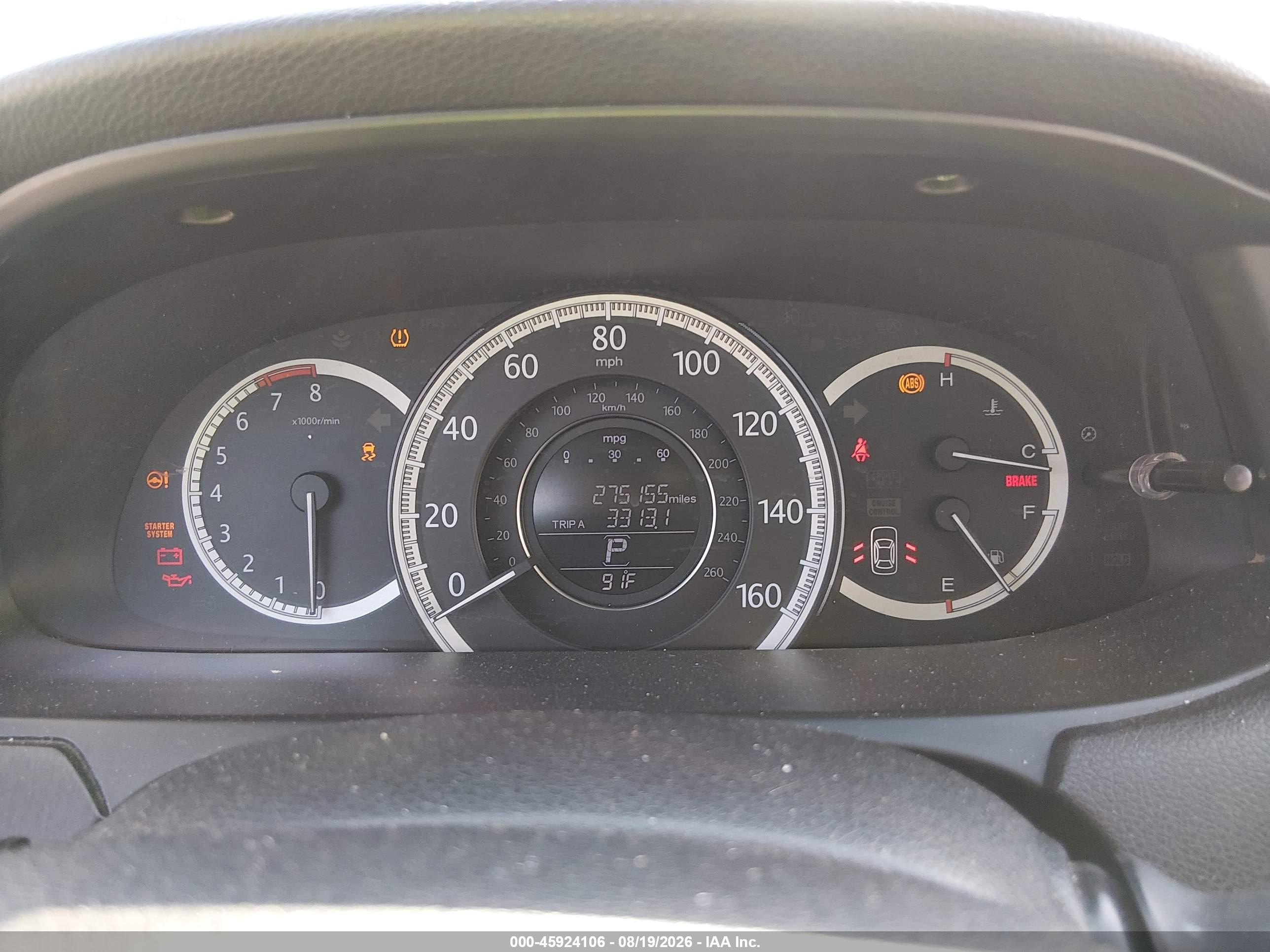 2013 Honda Accord Ex Black vin: 1HGCR2F79DA269361