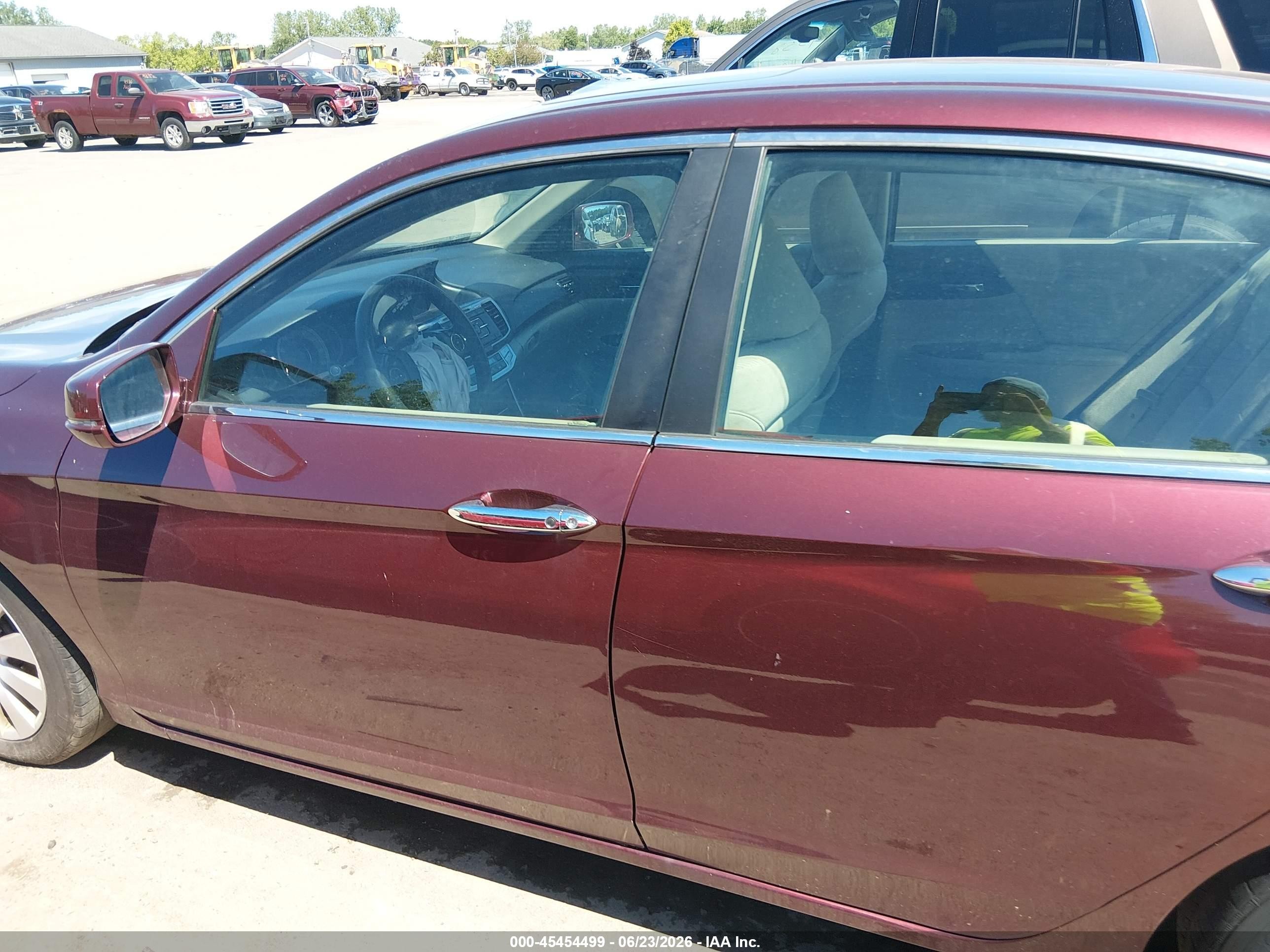 2014 Honda Accord Ex Burgundy vin: 1HGCR2F79EA071106