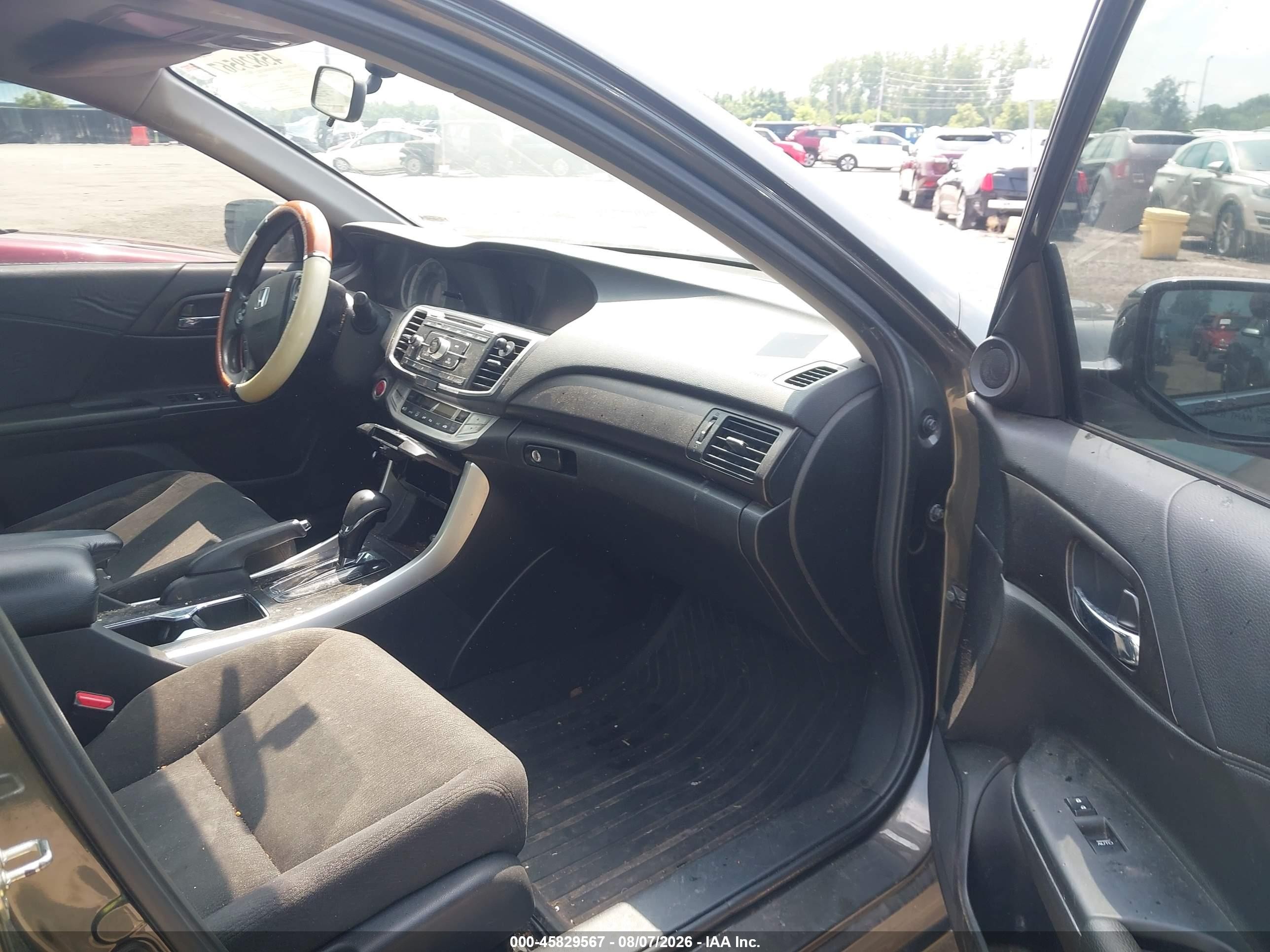 2014 Honda Accord Ex Gray vin: 1HGCR2F79EA163803
