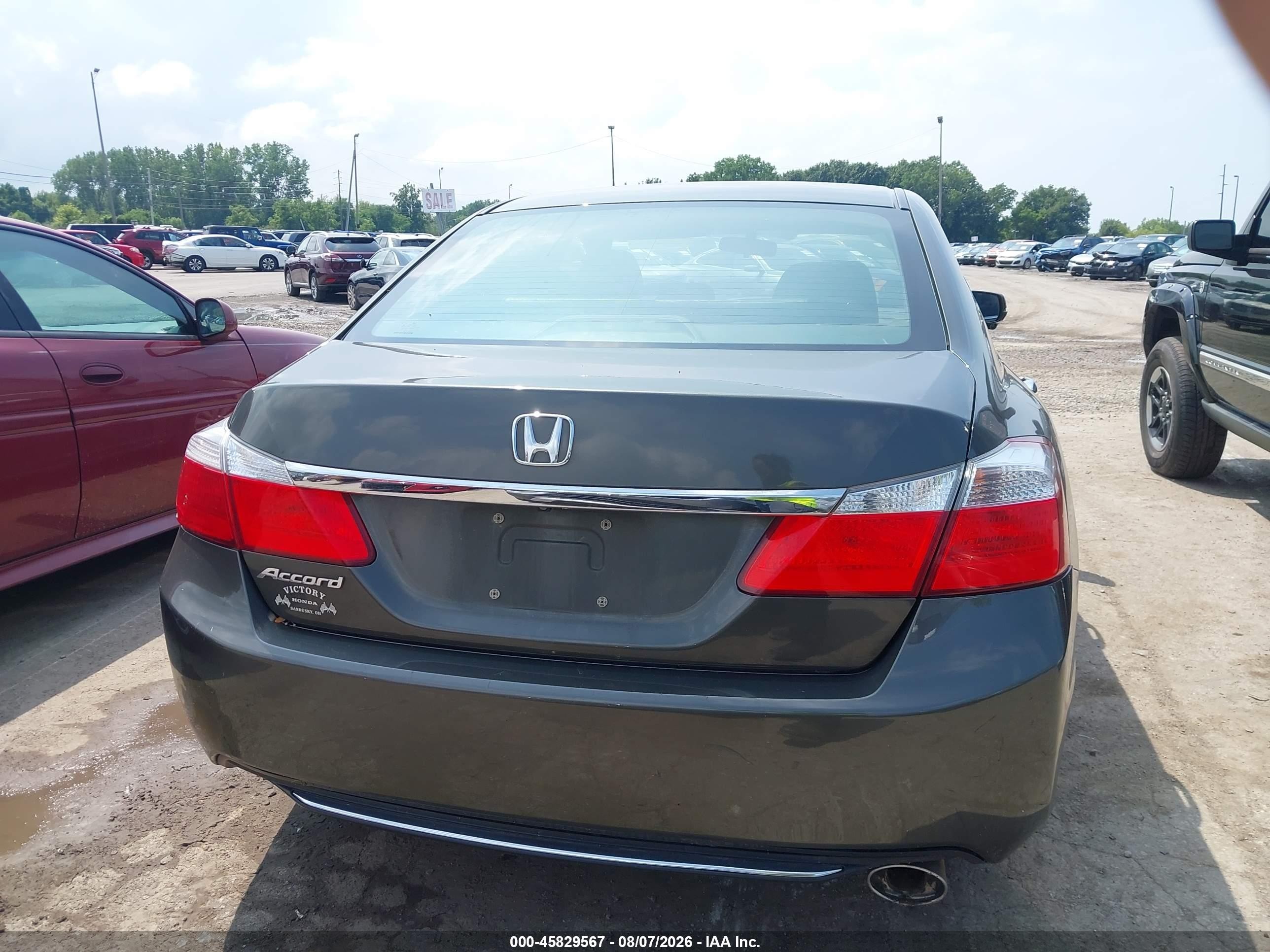 2014 Honda Accord Ex Gray vin: 1HGCR2F79EA163803