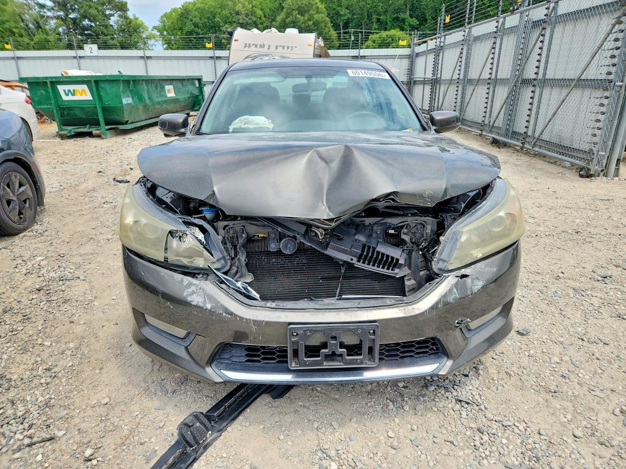 2014 Honda Accord Ex Gray vin: 1HGCR2F79EA183288