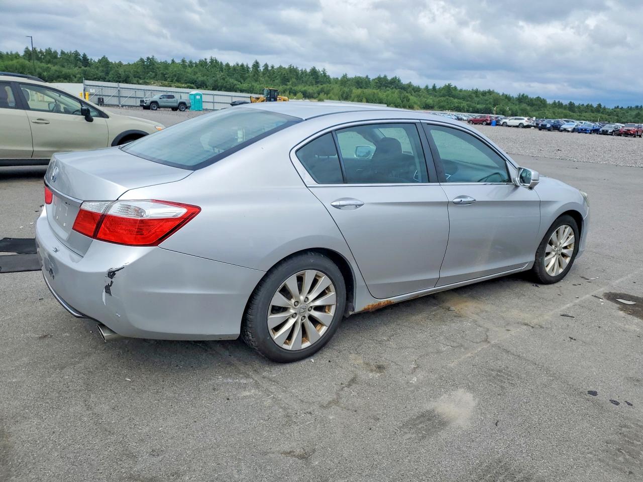 2014 Honda Accord Ex Silver vin: 1HGCR2F79EA223076