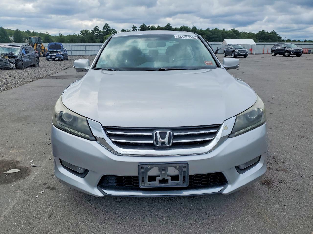 2014 Honda Accord Ex Silver vin: 1HGCR2F79EA223076