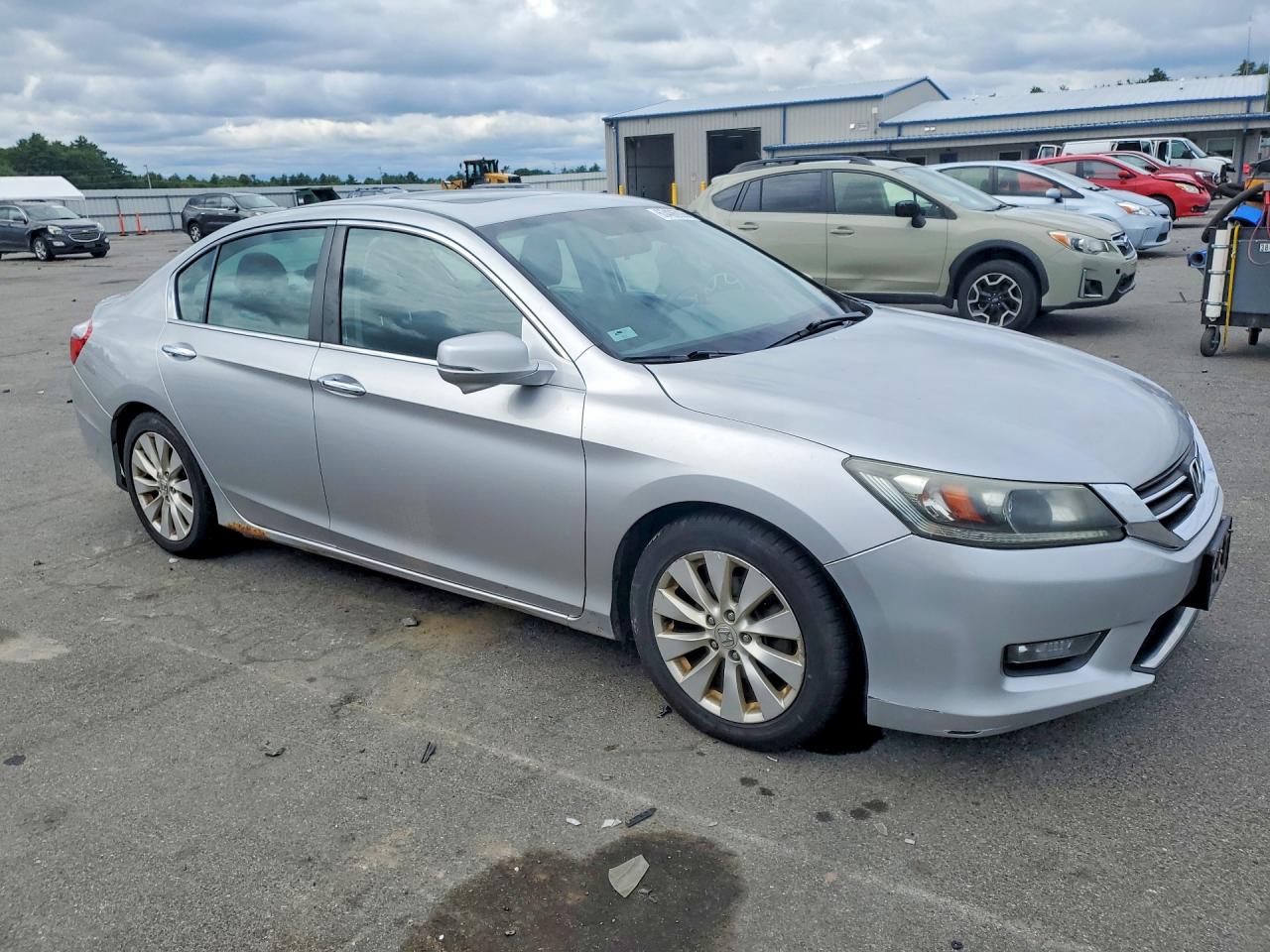 2014 Honda Accord Ex Silver vin: 1HGCR2F79EA223076
