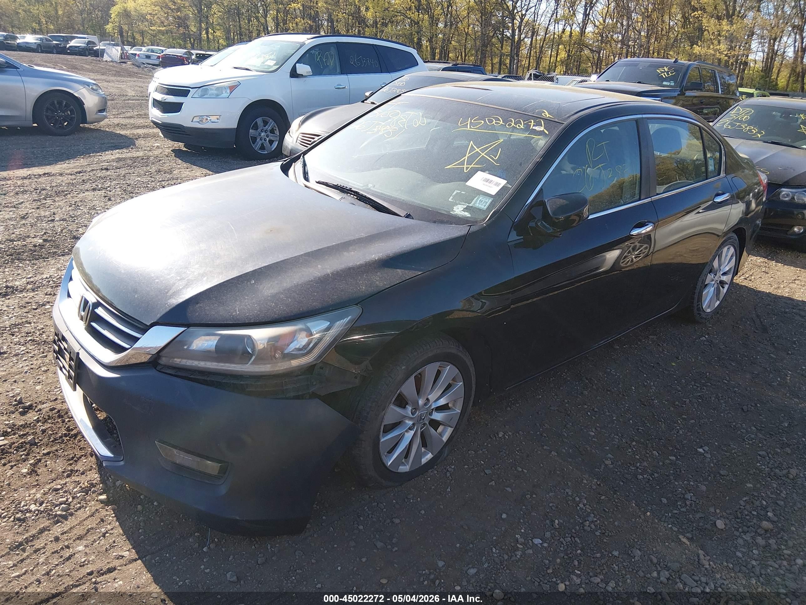 2014 Honda Accord Ex Black vin: 1HGCR2F79EA251296