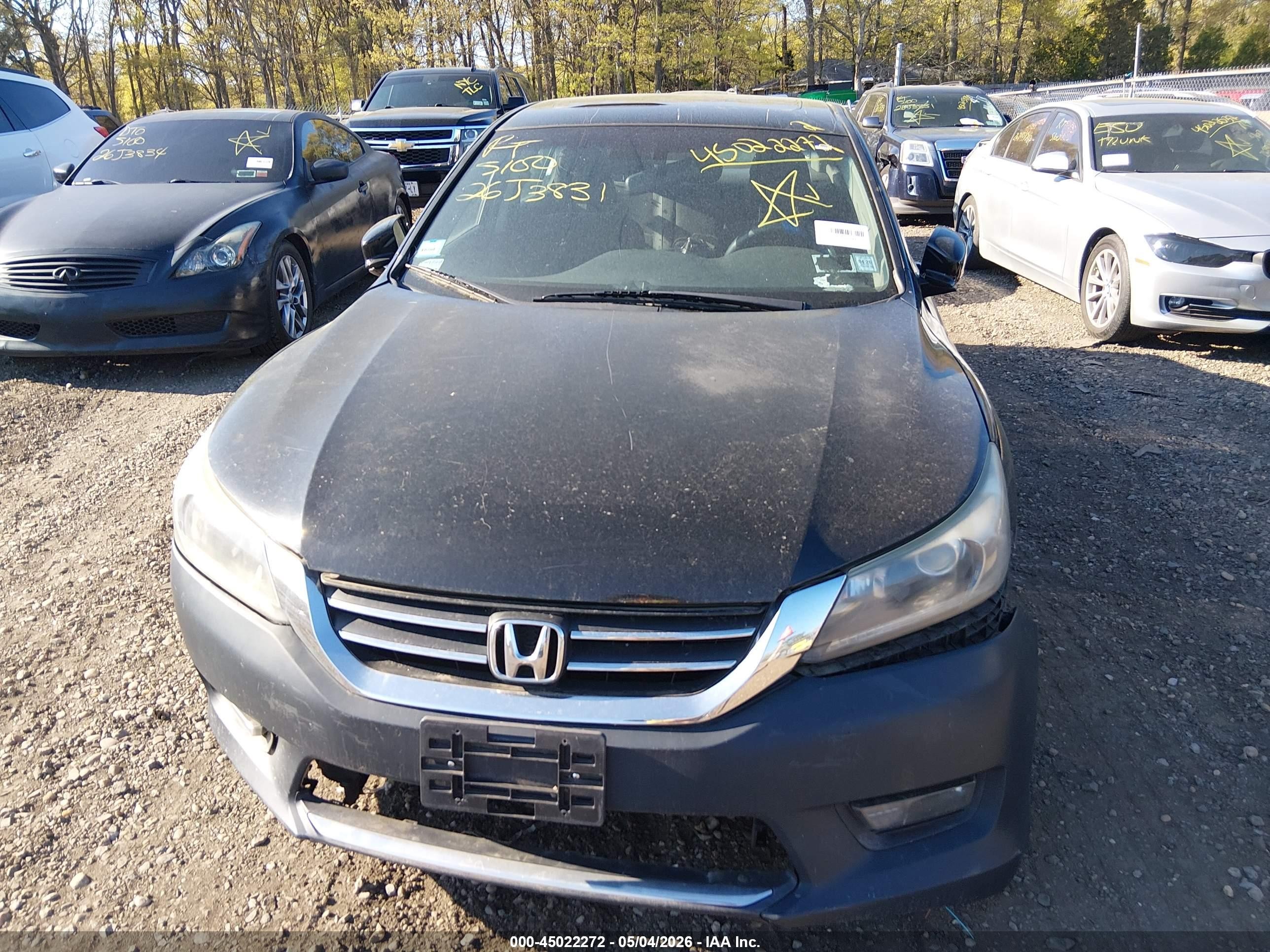2014 Honda Accord Ex Black vin: 1HGCR2F79EA251296