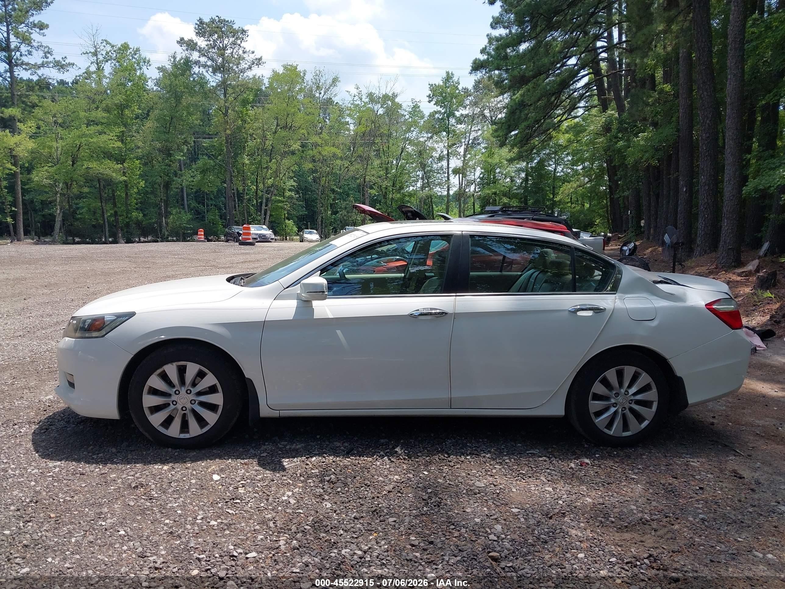 2014 Honda Accord Ex White vin: 1HGCR2F79EA300612
