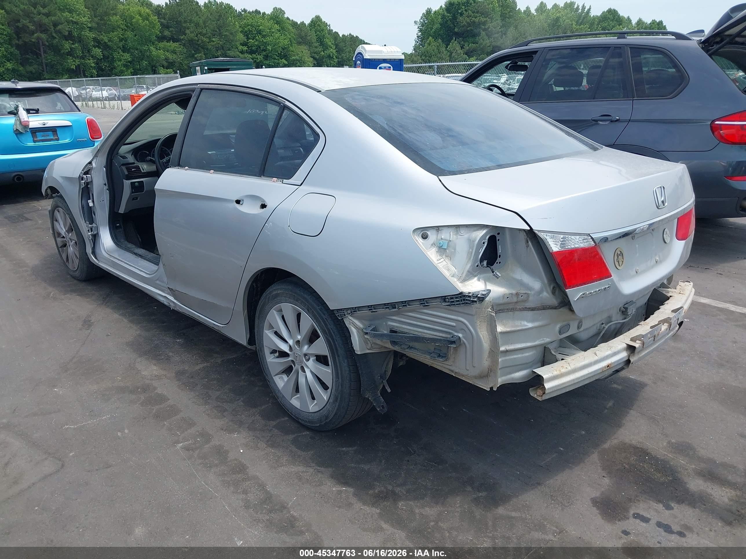 2015 Honda Accord Ex Silver vin: 1HGCR2F79FA030217