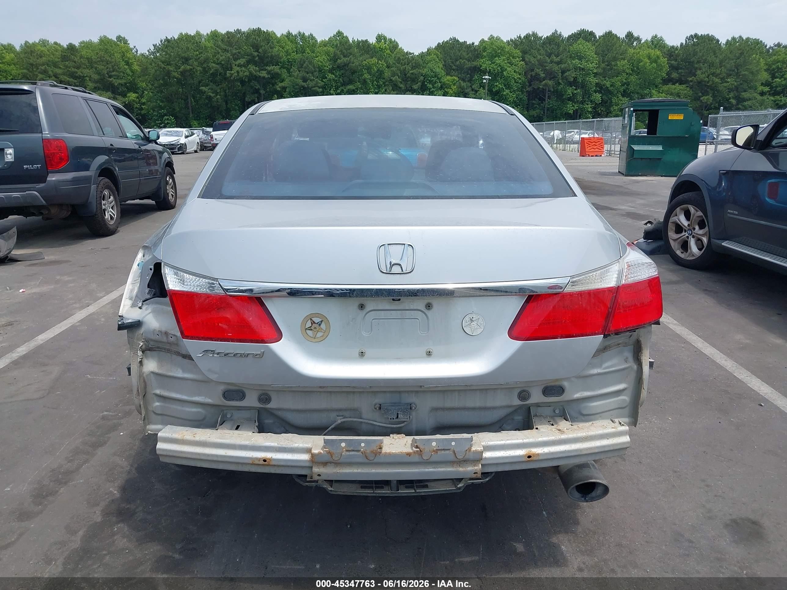 2015 Honda Accord Ex Silver vin: 1HGCR2F79FA030217