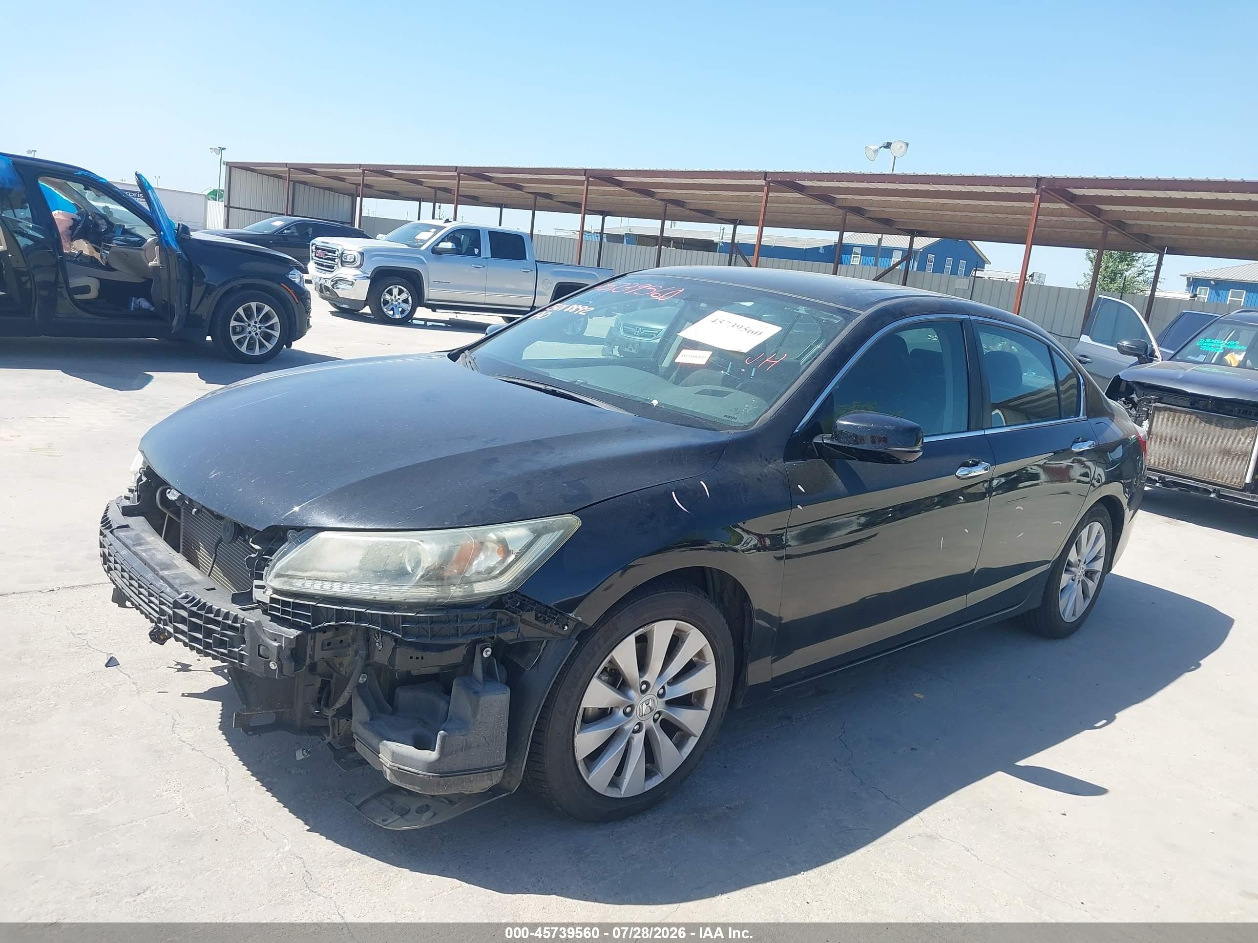 2015 Honda Accord Ex Black vin: 1HGCR2F79FA038141