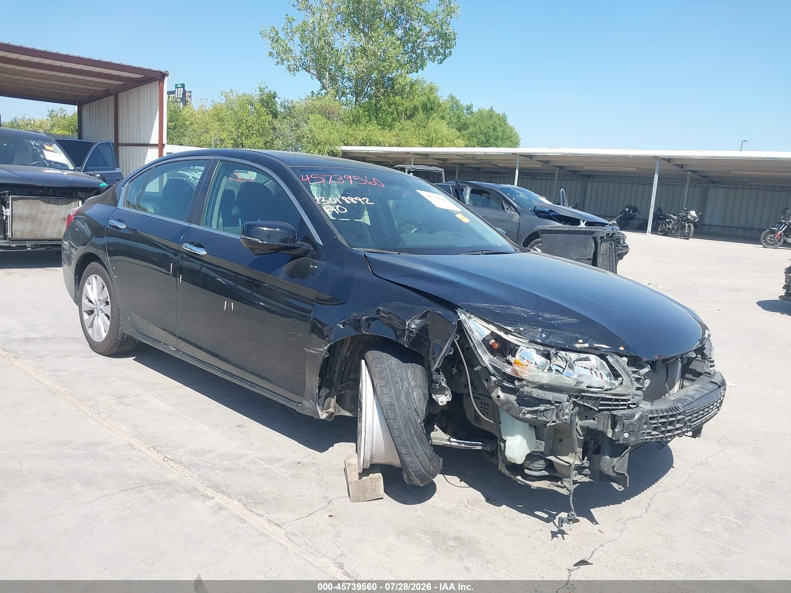2015 Honda Accord Ex Black vin: 1HGCR2F79FA038141