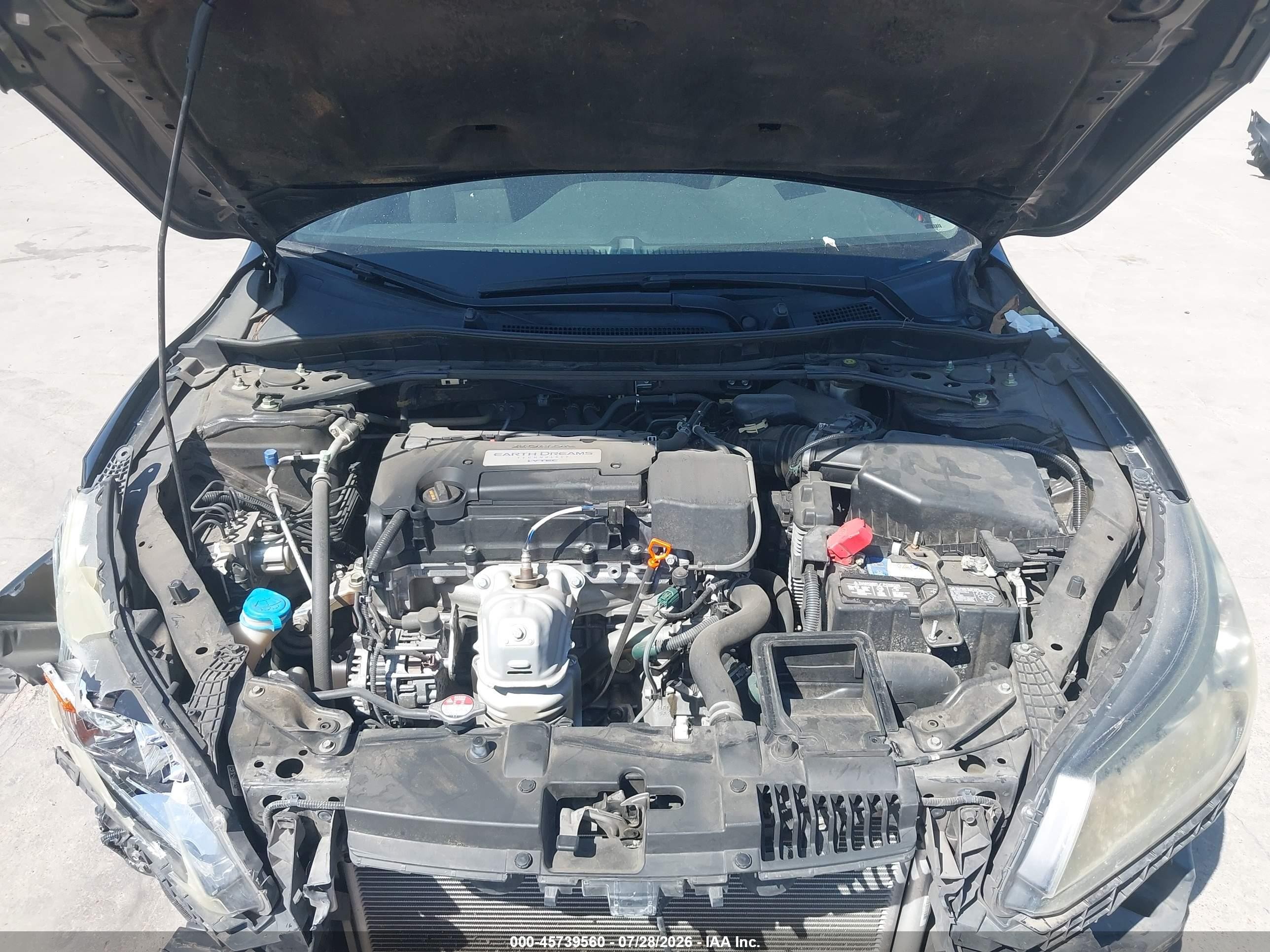 2015 Honda Accord Ex Black vin: 1HGCR2F79FA038141