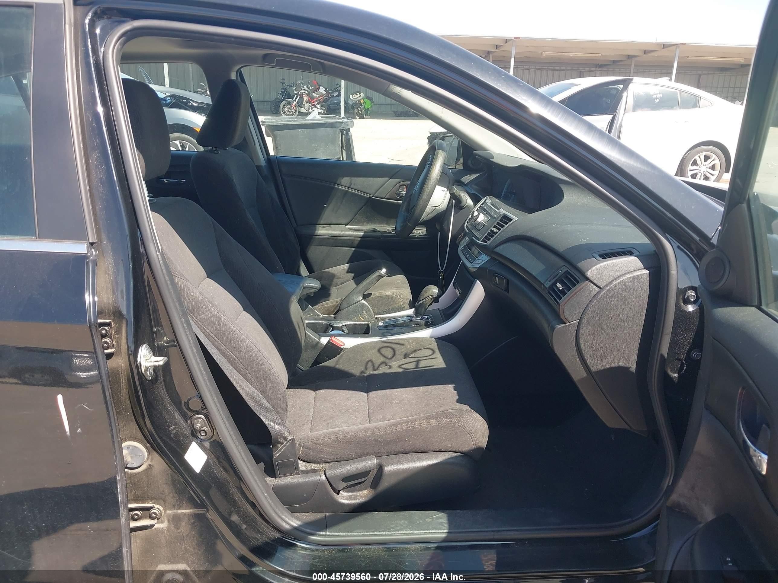 2015 Honda Accord Ex Black vin: 1HGCR2F79FA038141