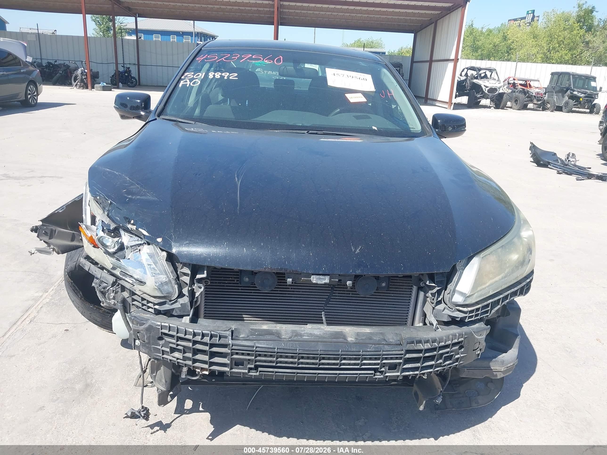 2015 Honda Accord Ex Black vin: 1HGCR2F79FA038141