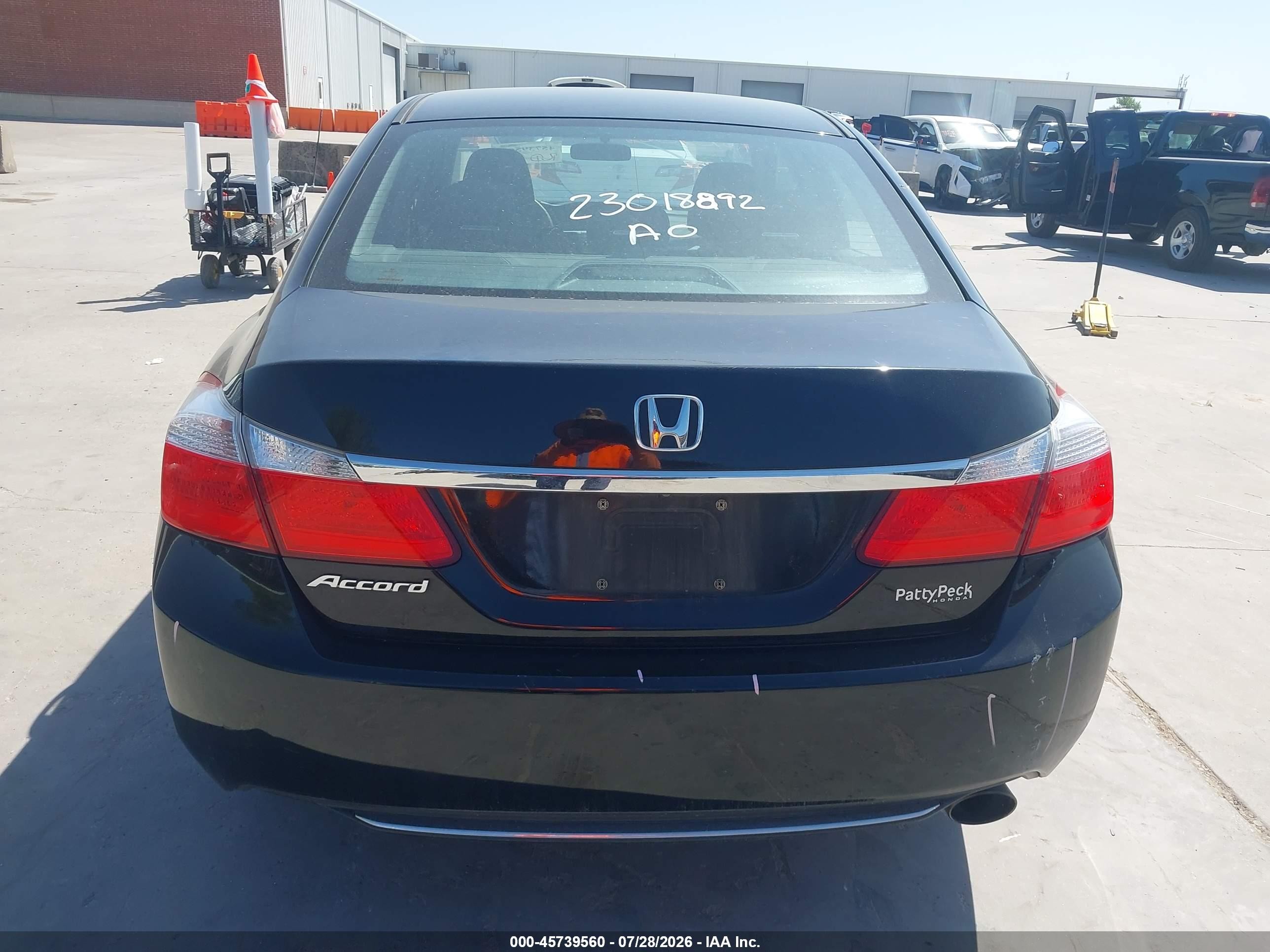 2015 Honda Accord Ex Black vin: 1HGCR2F79FA038141