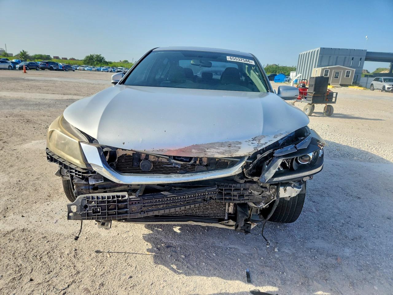 2015 Honda Accord Ex Silver vin: 1HGCR2F79FA038852