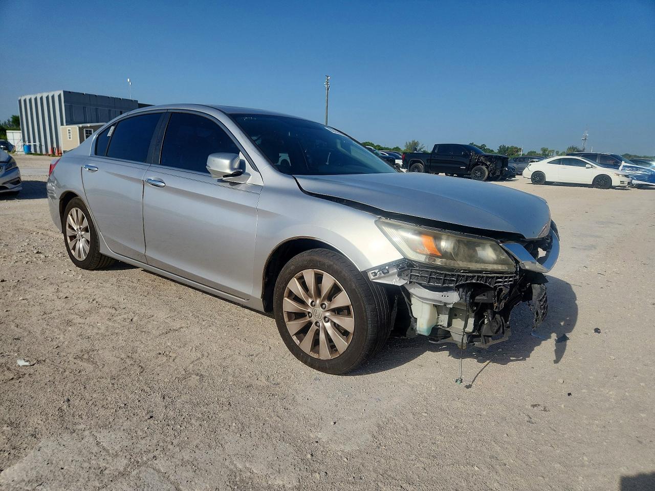 2015 Honda Accord Ex Silver vin: 1HGCR2F79FA038852
