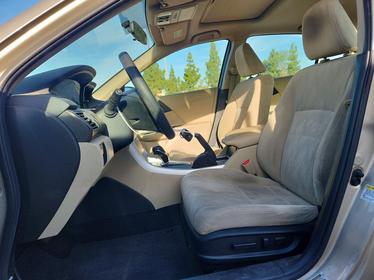 2015 Honda Accord Ex Beige vin: 1HGCR2F79FA082219