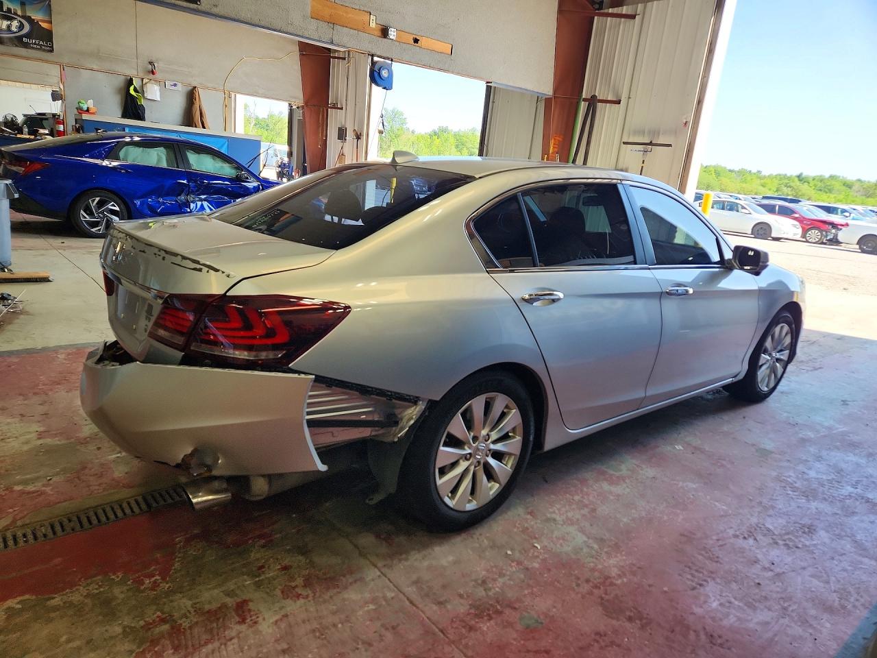 2015 Honda Accord Ex Silver vin: 1HGCR2F79FA169974