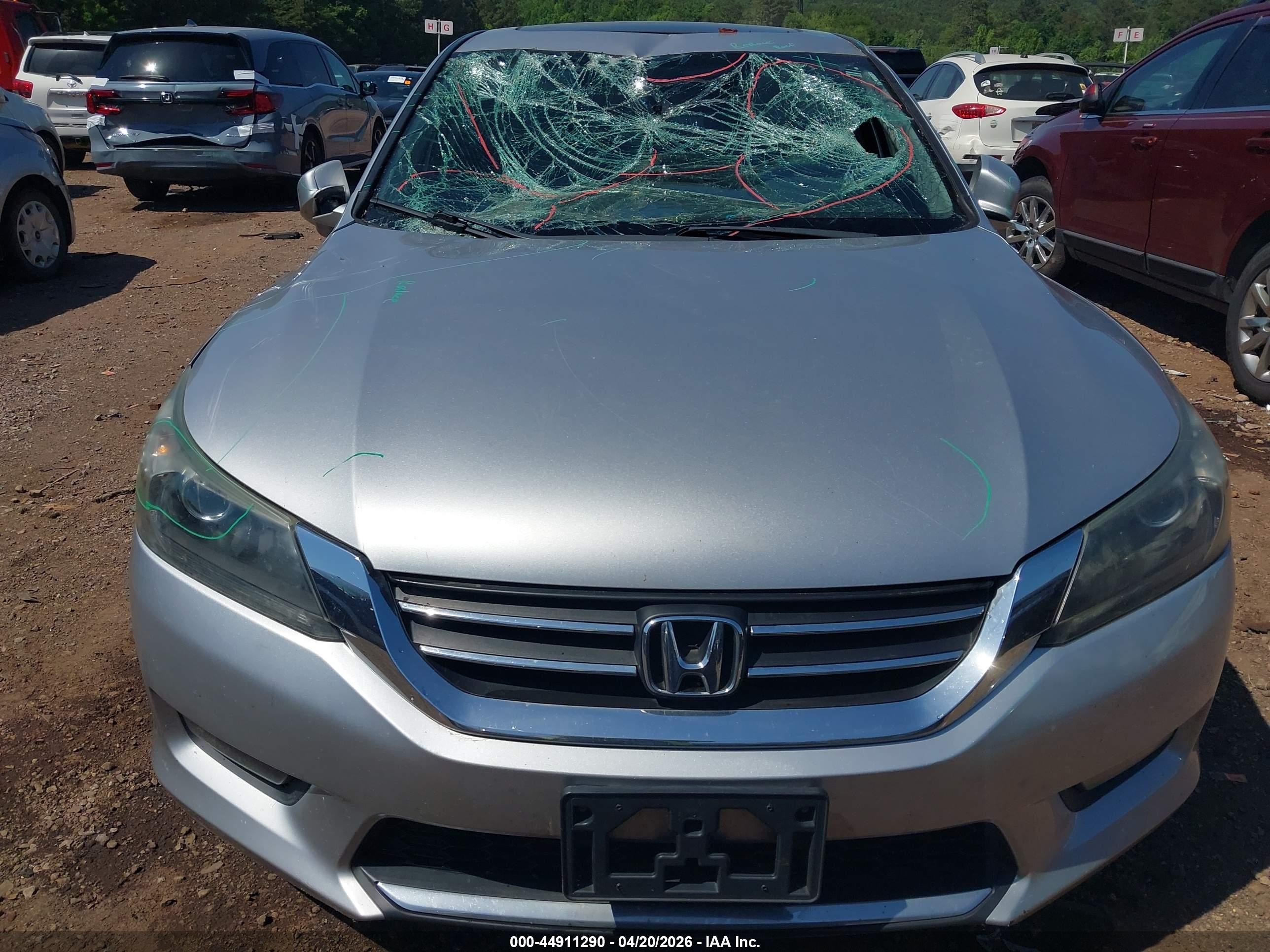 2015 Honda Accord Ex Silver vin: 1HGCR2F79FA178240