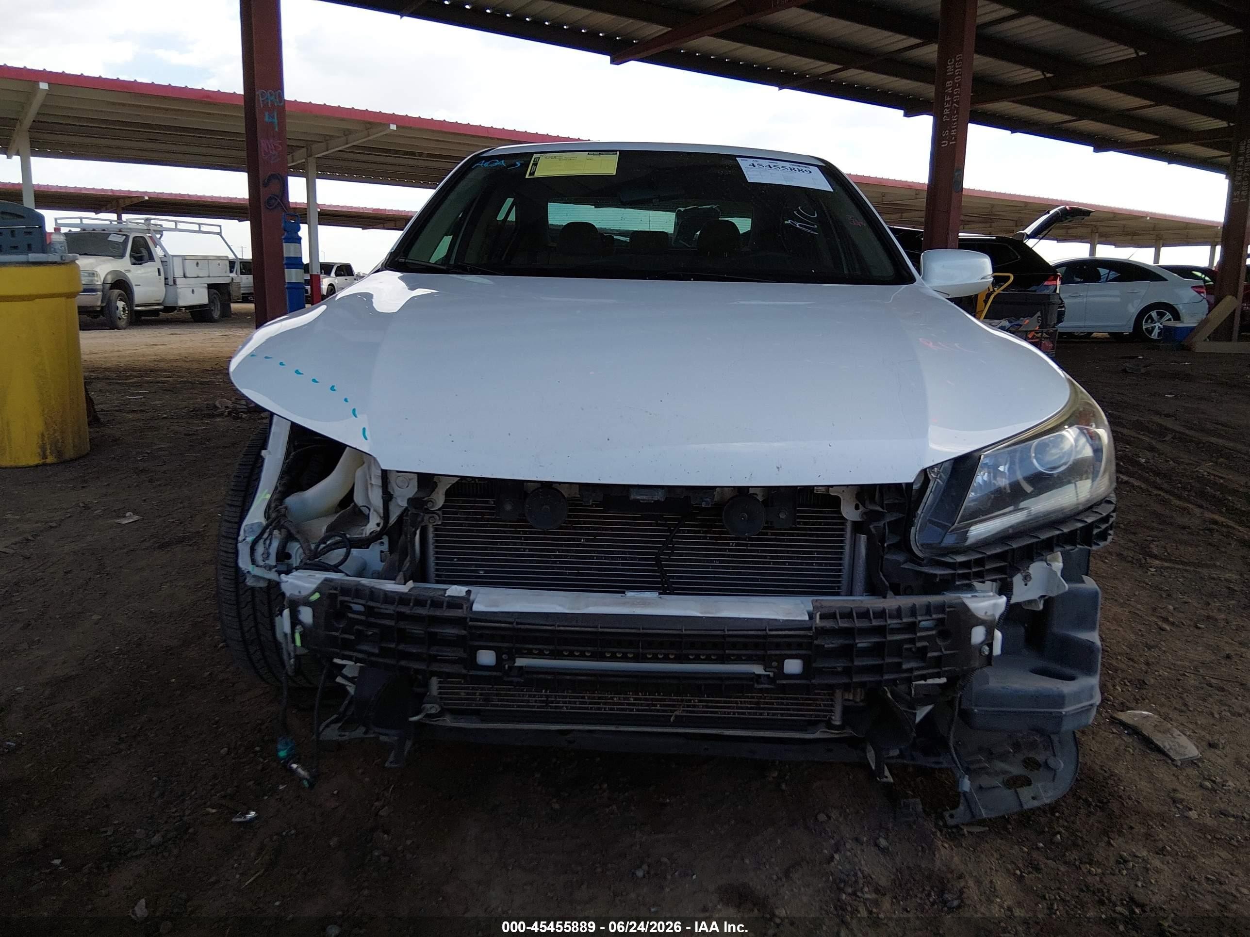 2015 Honda Accord Ex White vin: 1HGCR2F79FA192168
