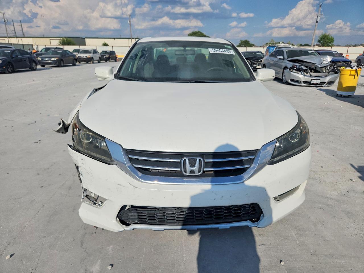 2015 Honda Accord Ex White vin: 1HGCR2F79FA213083