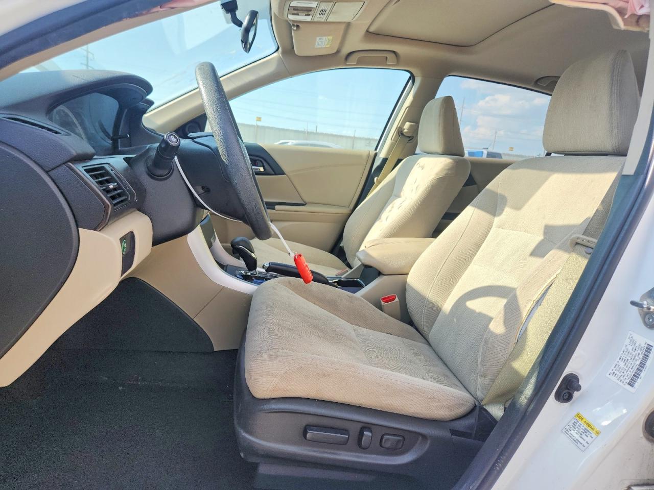 2015 Honda Accord Ex White vin: 1HGCR2F79FA213083