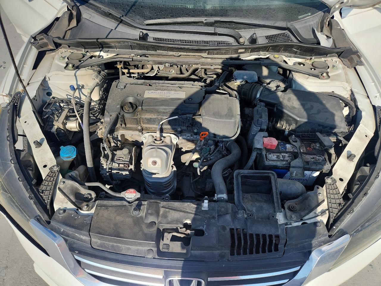 2015 Honda Accord Ex White vin: 1HGCR2F79FA213083