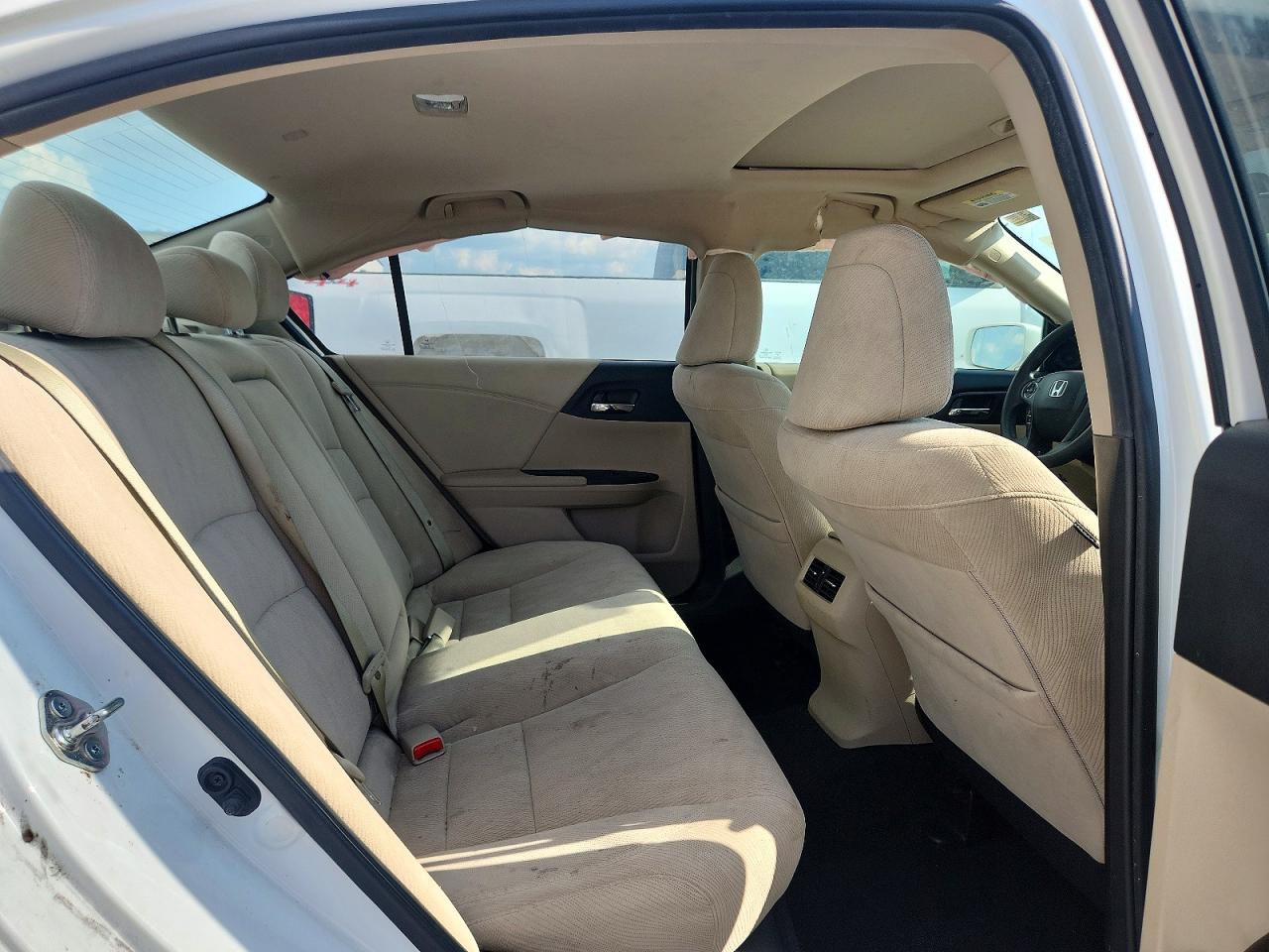 2015 Honda Accord Ex White vin: 1HGCR2F79FA213083