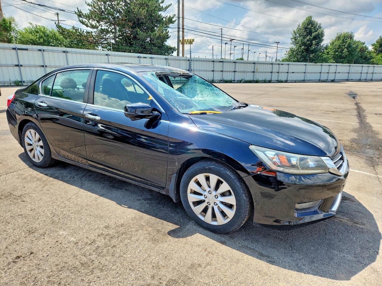 2015 Honda Accord Ex Черный vin: 1HGCR2F79FA218560