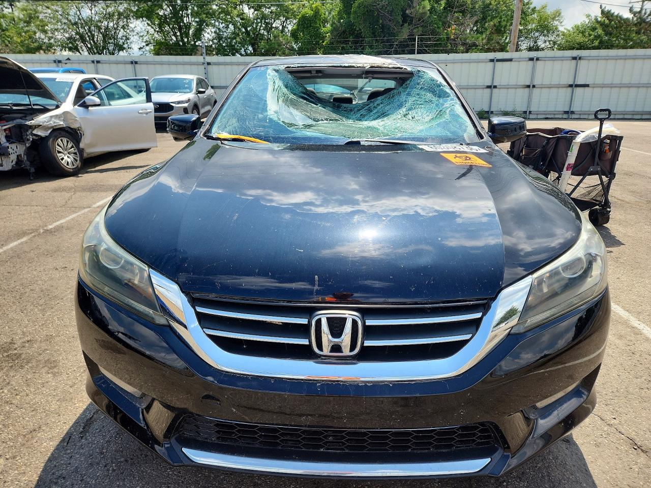 2015 Honda Accord Ex Черный vin: 1HGCR2F79FA218560