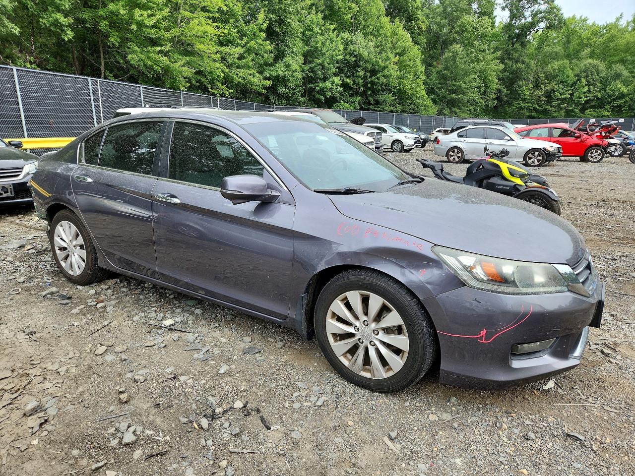 2015 Honda Accord Ex Gray vin: 1HGCR2F79FA232474