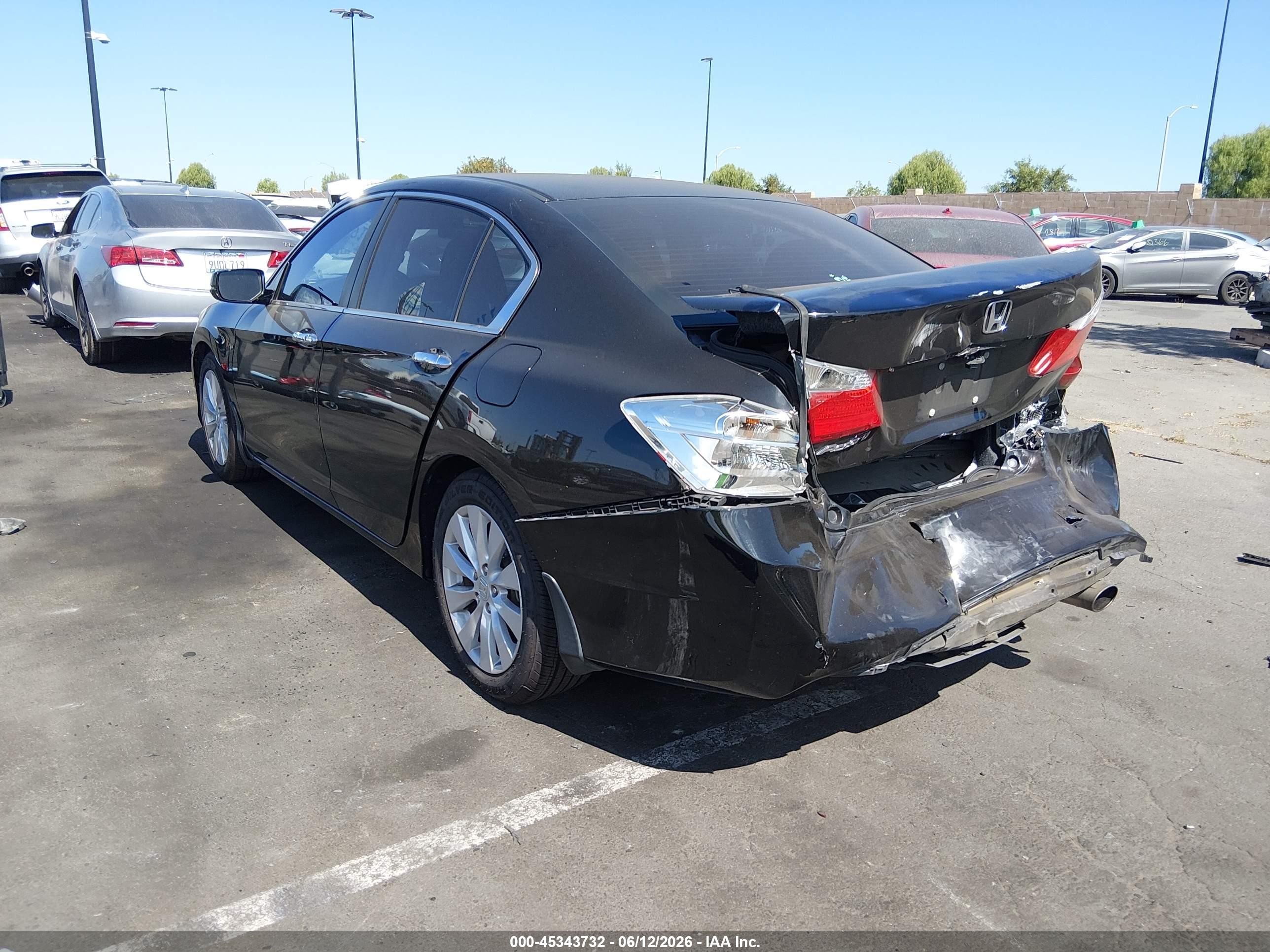 2015 Honda Accord Ex Black vin: 1HGCR2F79FA236363