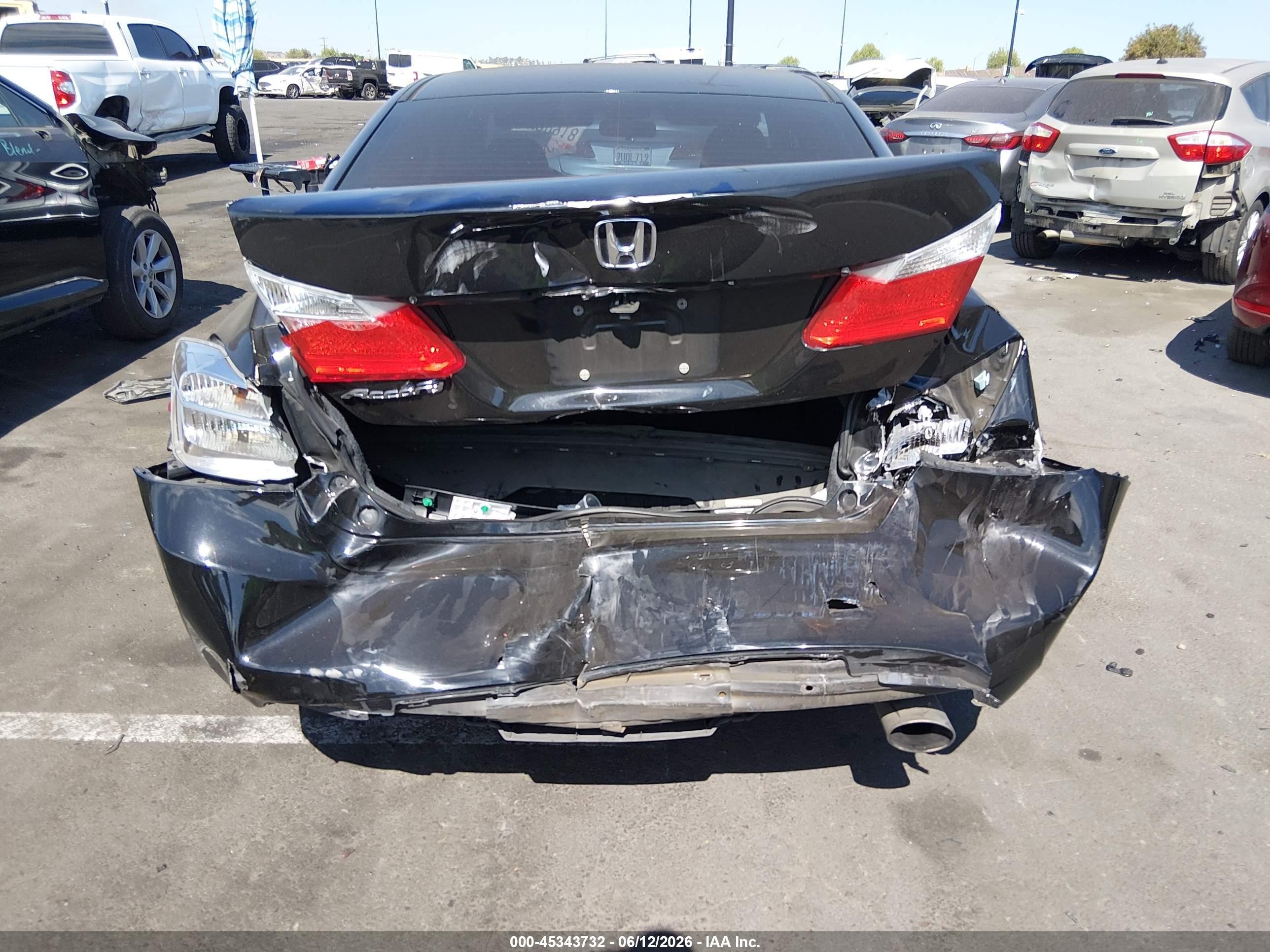 2015 Honda Accord Ex Black vin: 1HGCR2F79FA236363