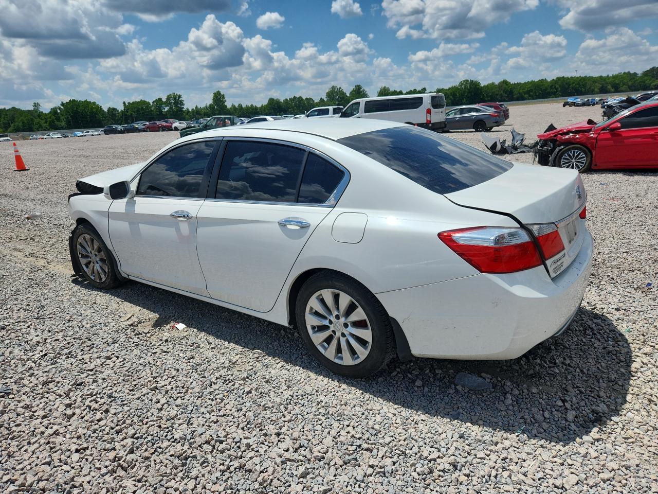 2015 Honda Accord Ex White vin: 1HGCR2F79FA250361