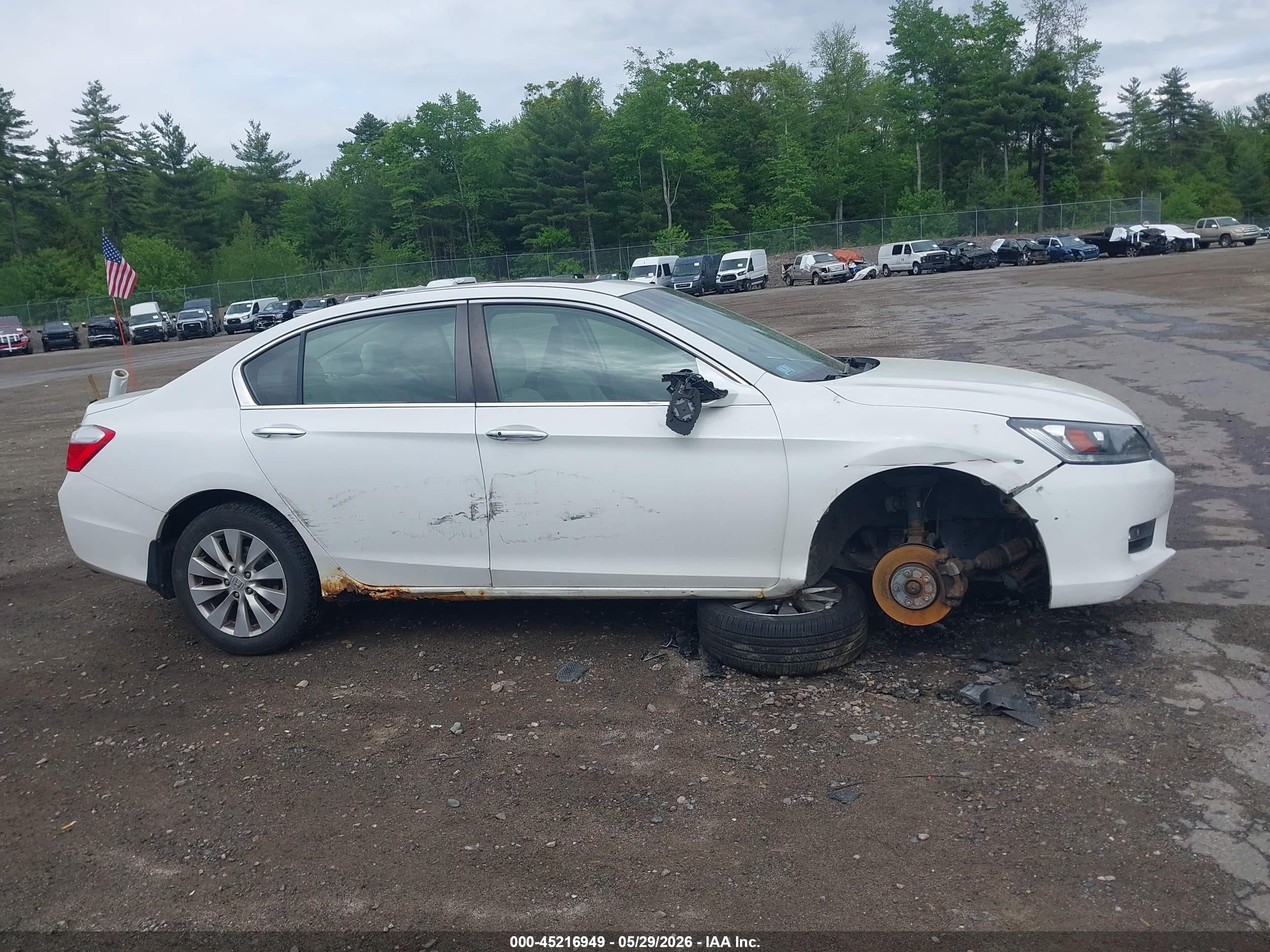 2015 Honda Accord Ex White vin: 1HGCR2F79FA258671