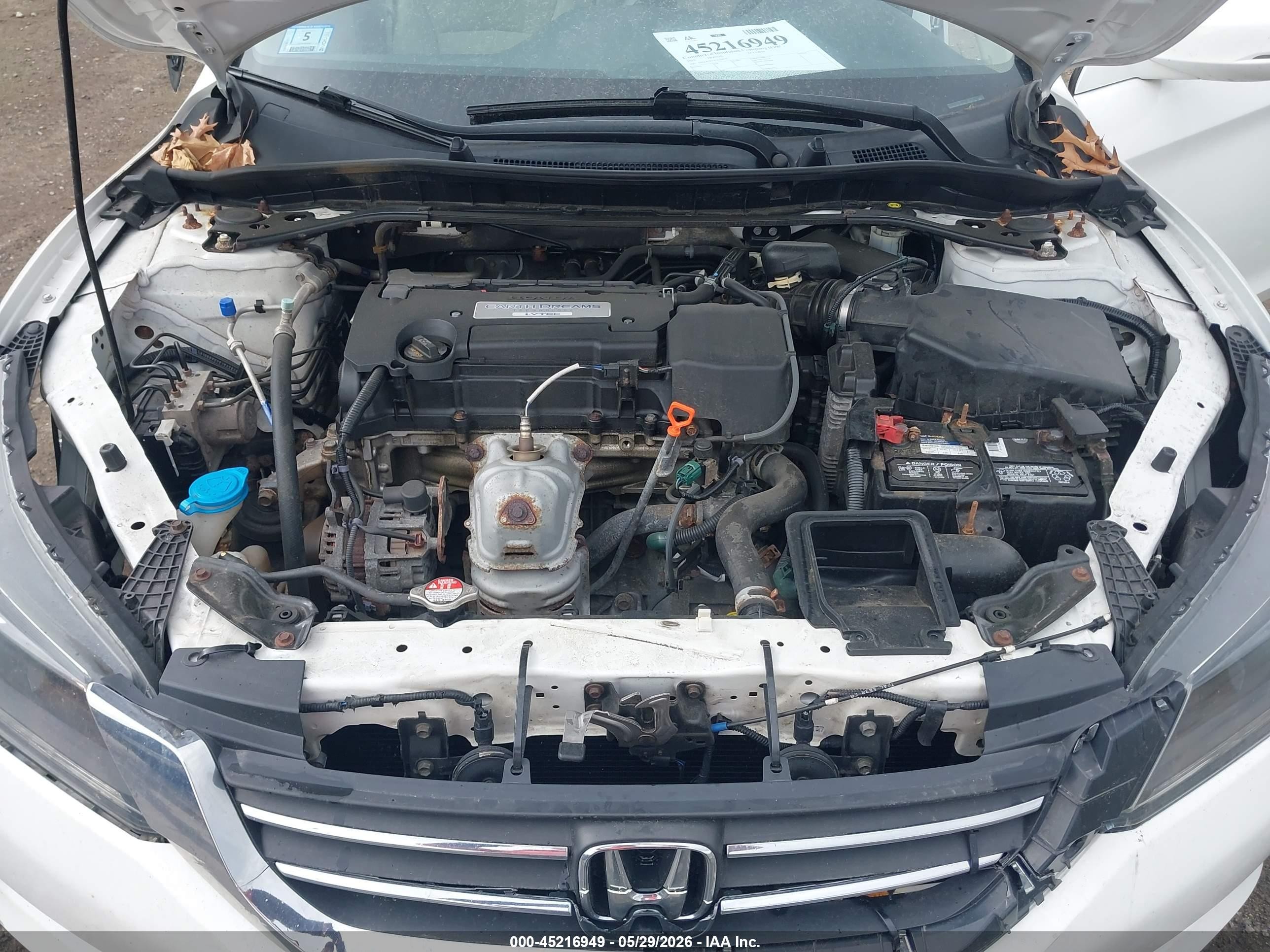 2015 Honda Accord Ex White vin: 1HGCR2F79FA258671