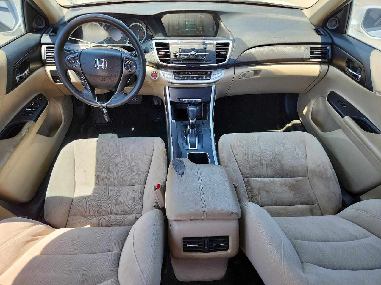 2015 Honda Accord Ex White vin: 1HGCR2F79FA268536